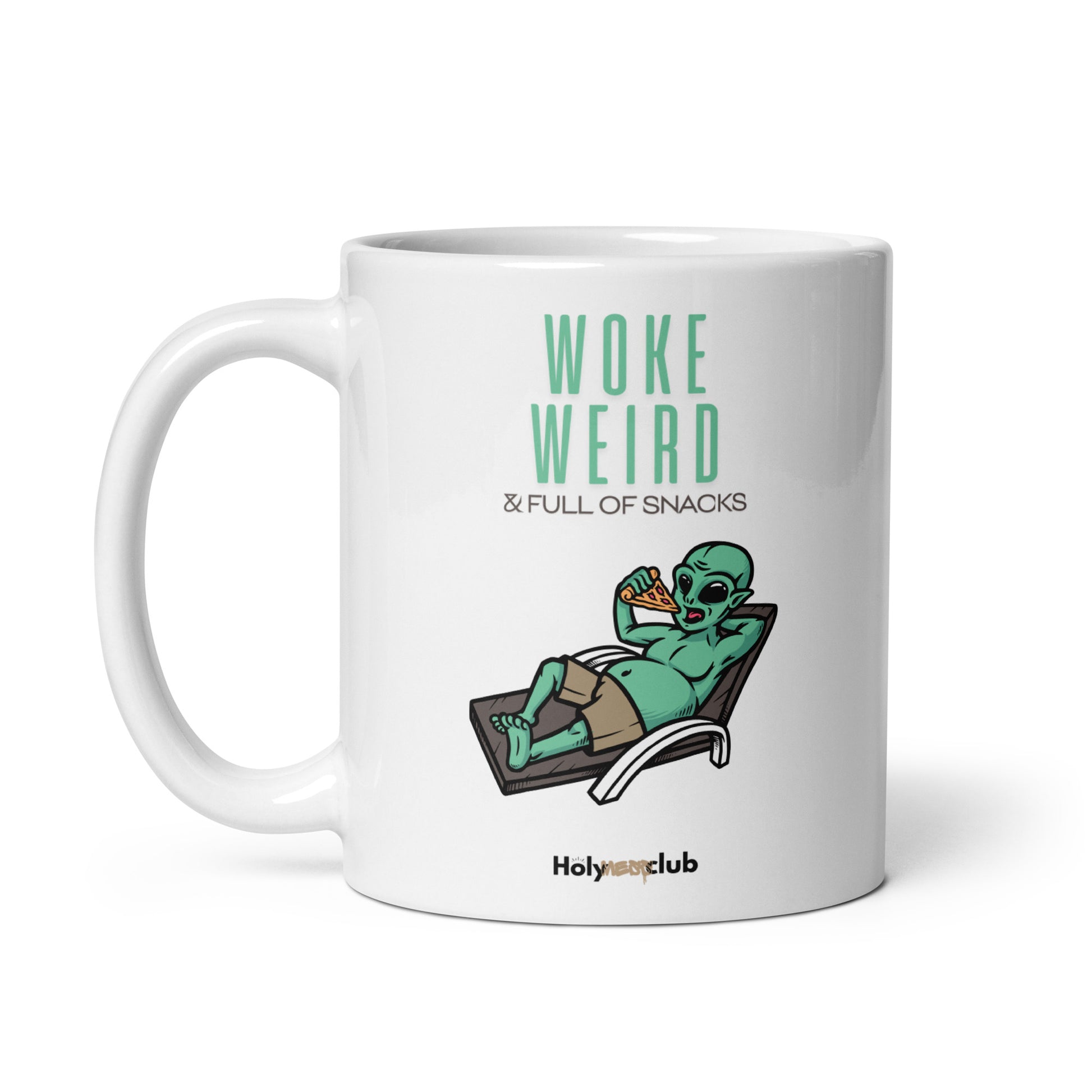 Mug Blanc Brillant - Pour tou·tes celles et ceux qui boivent chaud et pensent clair.
