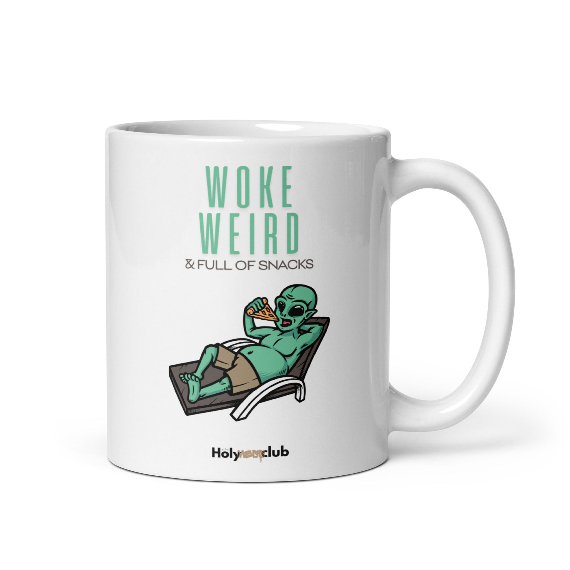 Mug Blanc Brillant - Pour tou·tes celles et ceux qui boivent chaud et pensent clair.