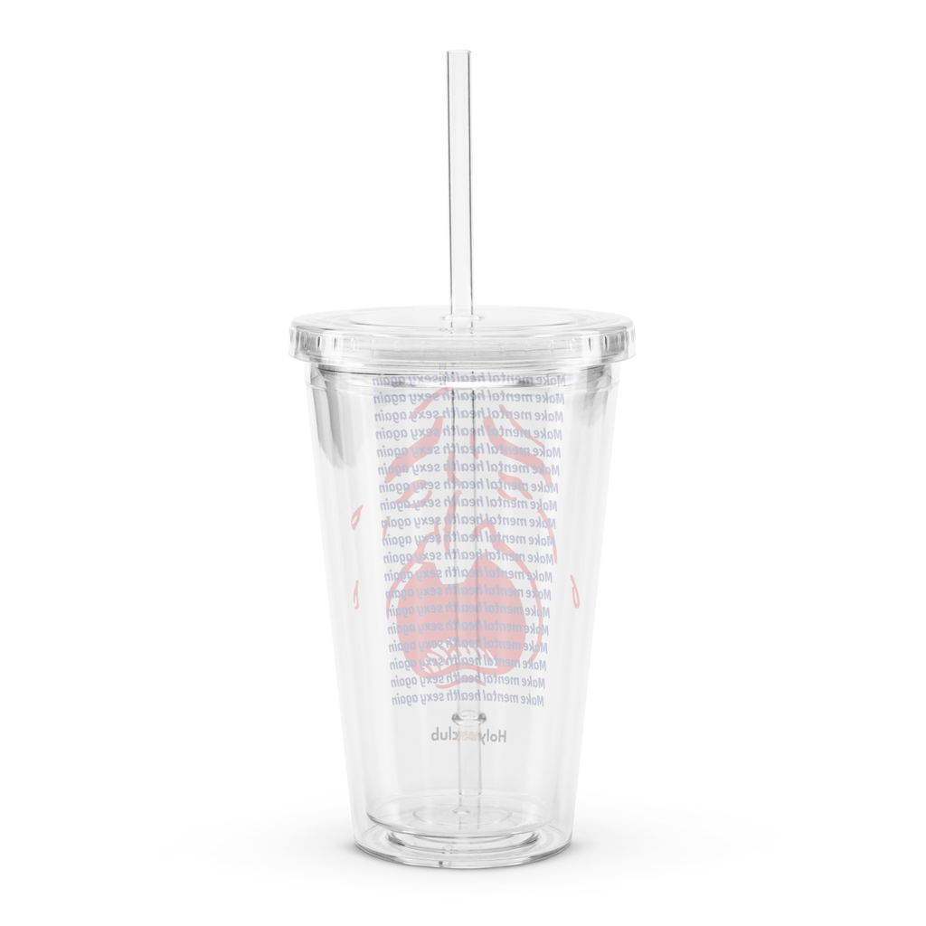 Gobelet en plastique transparent - À remplir de ce que tu veux. Sauf de jugements.