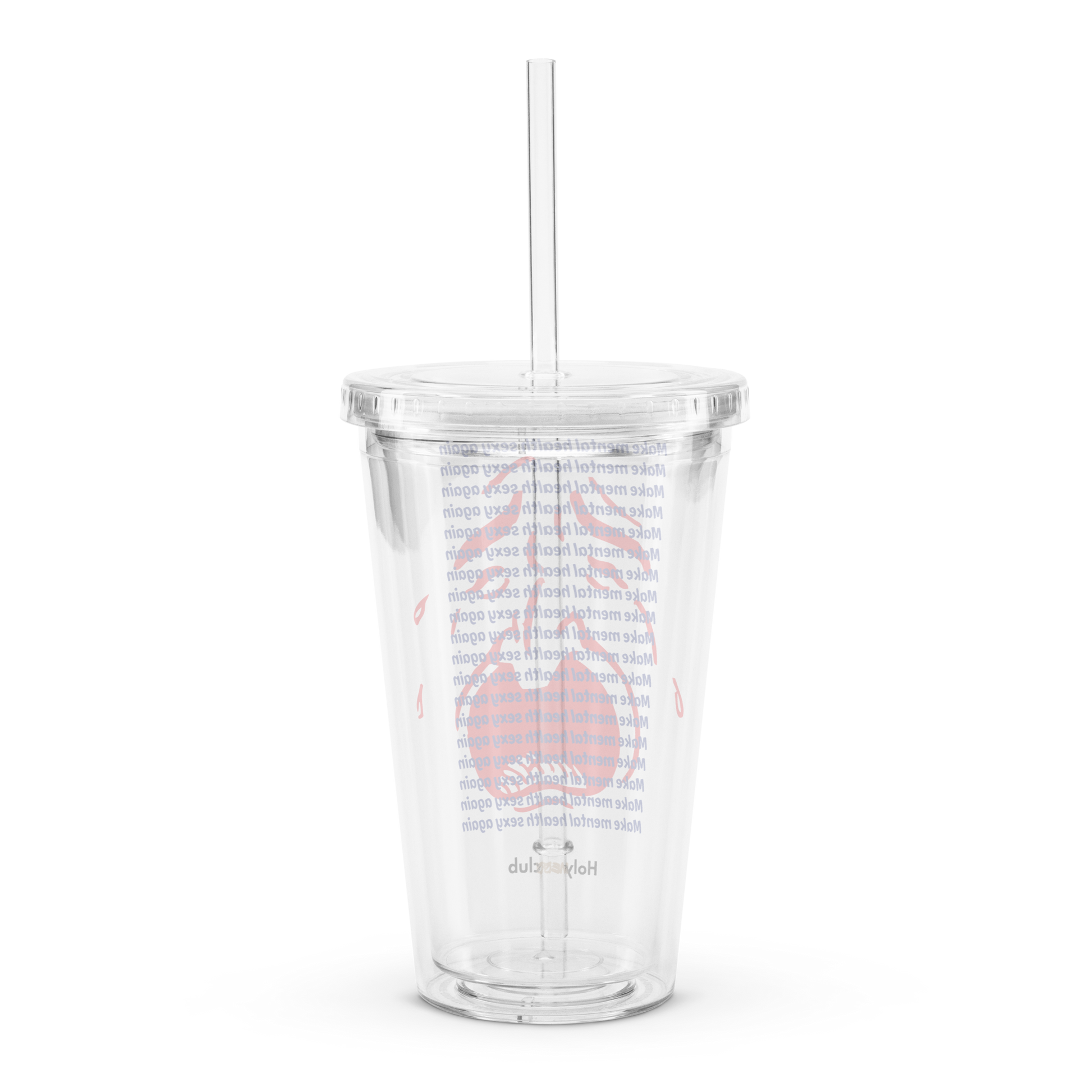 Gobelet en plastique transparent - À remplir de ce que tu veux. Sauf de jugements.
