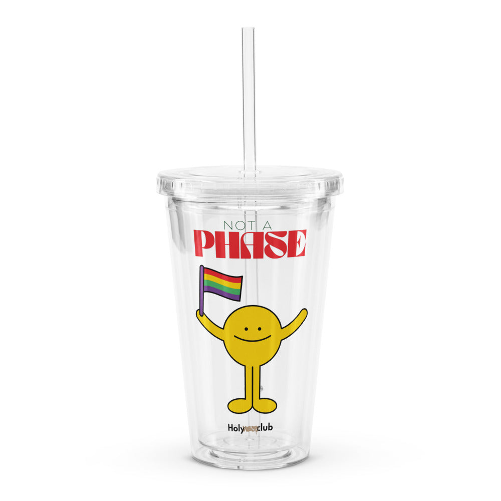 Gobelet en plastique transparent - À remplir de ce que tu veux. Sauf de jugements.