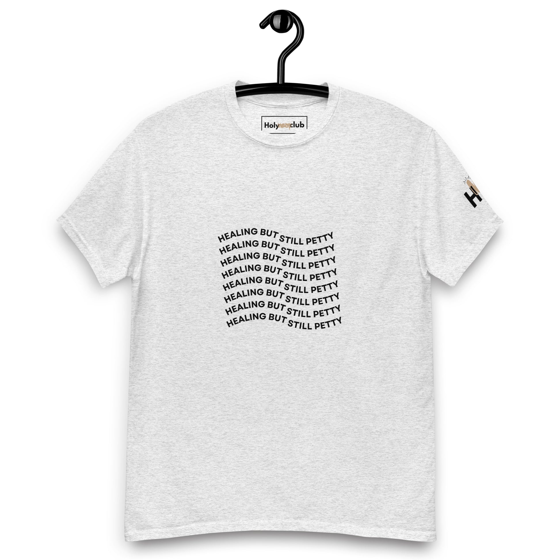 T-shirt unisexe coton bio engagé – Slogan Make mental health sexy again – Holy Mess Club T-shirt unisexe coton bio éthique – Slogan Trop doux pour ce monde – Holy Mess Club T-shirt éthique et sarcastique – Slogan Féministe flinguée & full of snacks – Holy