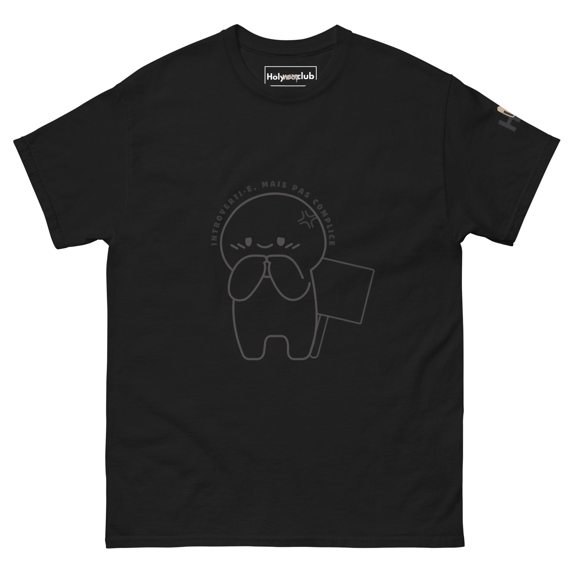 T-shirt unisexe coton bio engagé – Slogan Make mental health sexy again – Holy Mess Club T-shirt unisexe coton bio éthique – Slogan Trop doux pour ce monde – Holy Mess Club T-shirt éthique et sarcastique – Slogan Féministe flinguée & full of snacks – Holy