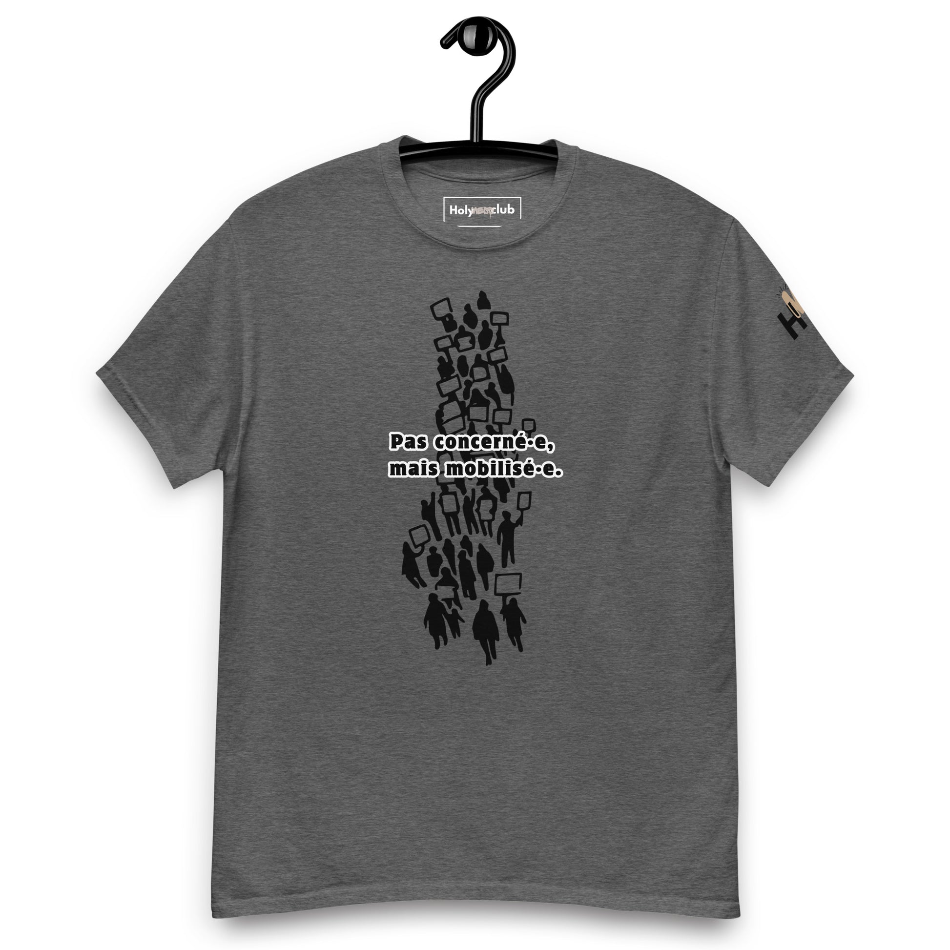 T-shirt unisexe coton bio engagé – Slogan Make mental health sexy again – Holy Mess Club T-shirt unisexe coton bio éthique – Slogan Trop doux pour ce monde – Holy Mess Club T-shirt éthique et sarcastique – Slogan Féministe flinguée & full of snacks – Holy