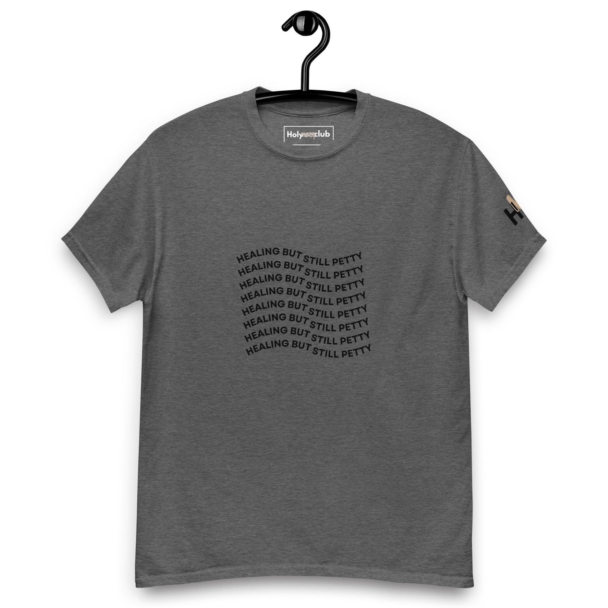 T-shirt unisexe coton bio engagé – Slogan Make mental health sexy again – Holy Mess Club T-shirt unisexe coton bio éthique – Slogan Trop doux pour ce monde – Holy Mess Club T-shirt éthique et sarcastique – Slogan Féministe flinguée & full of snacks – Holy