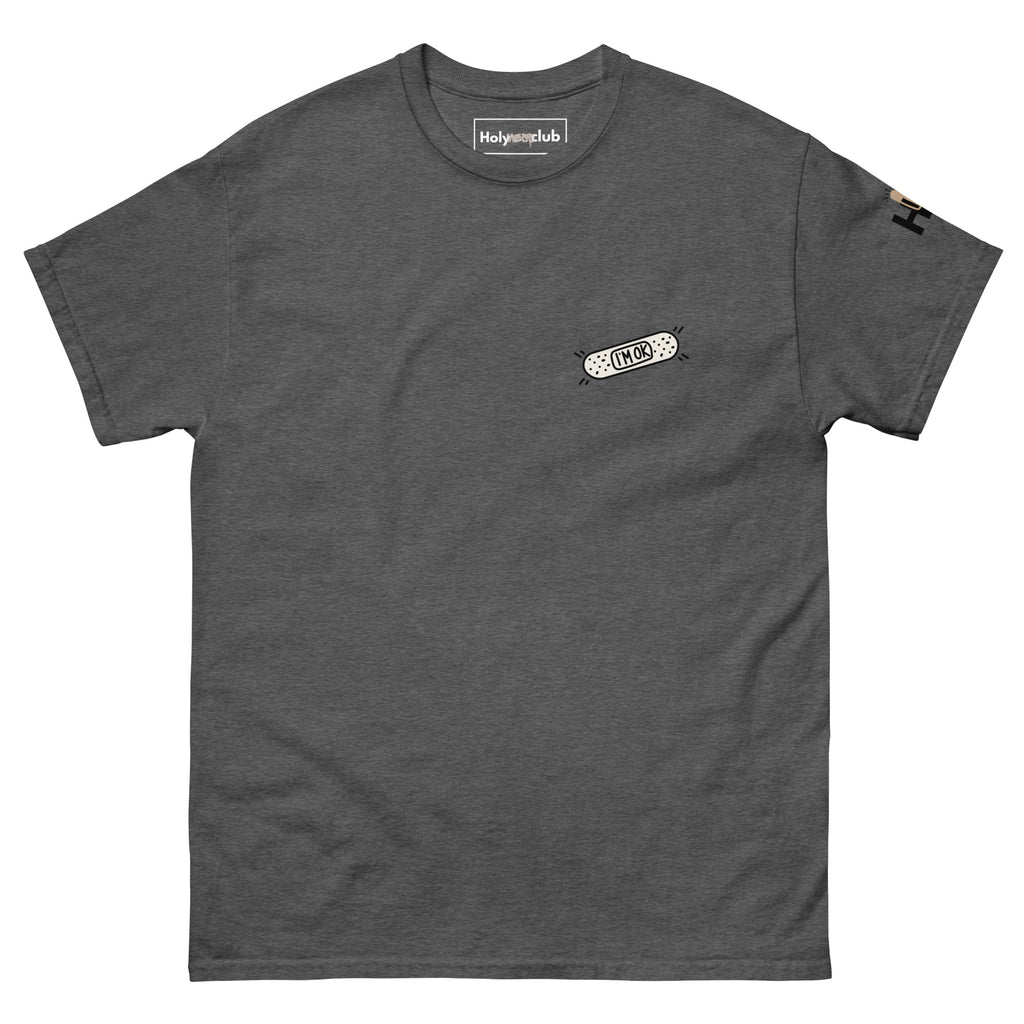 T-shirt unisexe coton bio engagé – Slogan Make mental health sexy again – Holy Mess Club T-shirt unisexe coton bio éthique – Slogan Trop doux pour ce monde – Holy Mess Club T-shirt éthique et sarcastique – Slogan Féministe flinguée & full of snacks – Holy