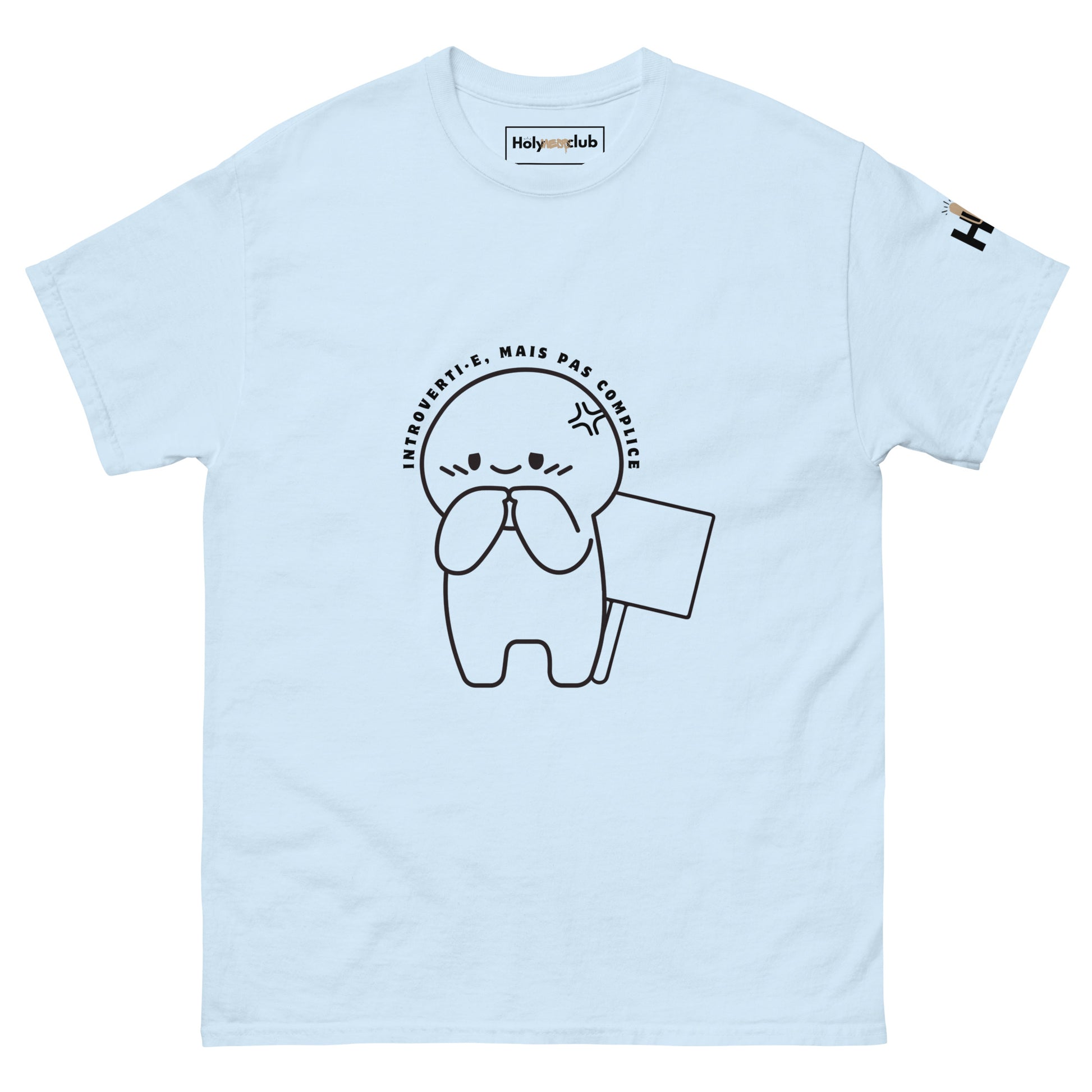 T-shirt unisexe coton bio engagé – Slogan Make mental health sexy again – Holy Mess Club T-shirt unisexe coton bio éthique – Slogan Trop doux pour ce monde – Holy Mess Club T-shirt éthique et sarcastique – Slogan Féministe flinguée & full of snacks – Holy