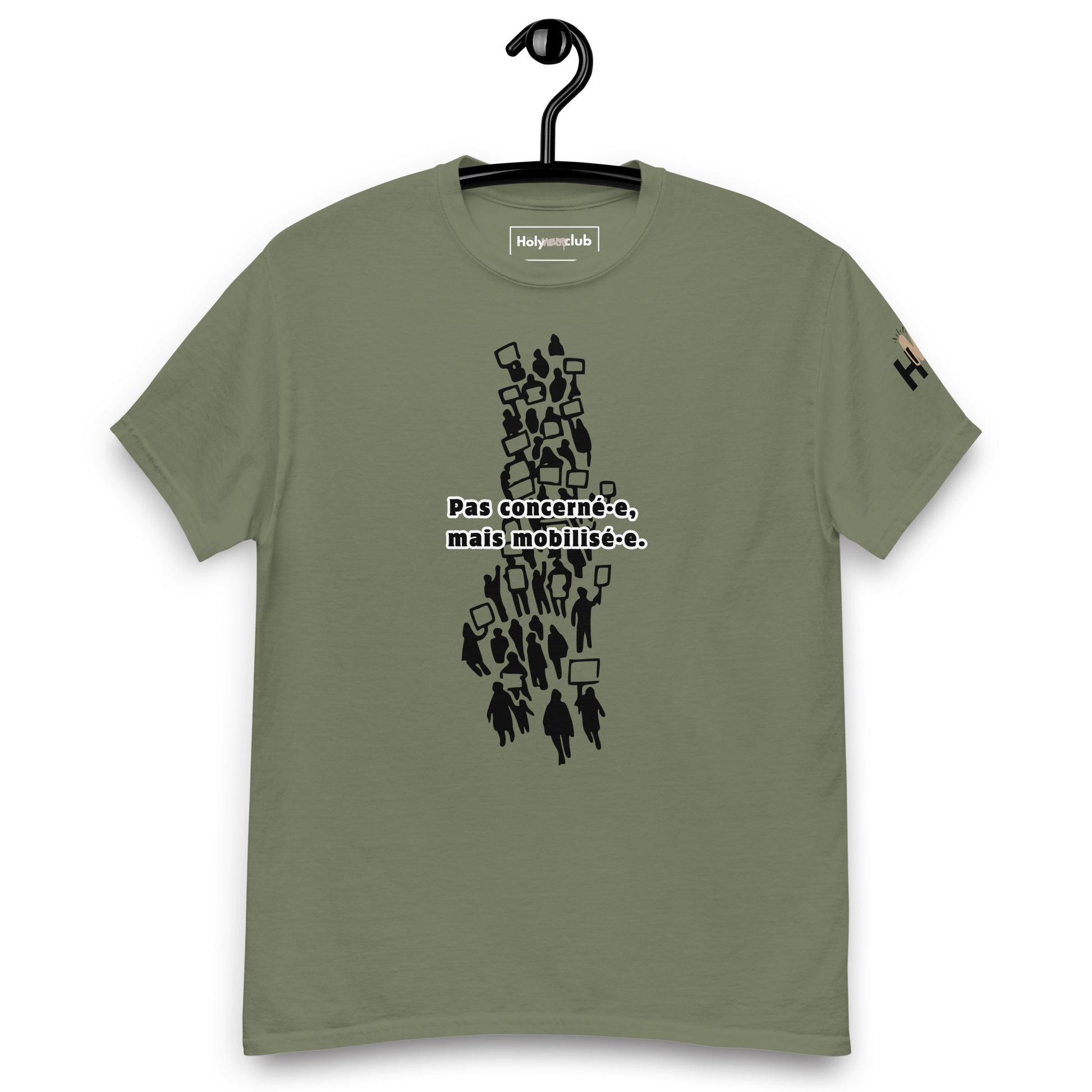 T-shirt unisexe coton bio engagé – Slogan Make mental health sexy again – Holy Mess Club T-shirt unisexe coton bio éthique – Slogan Trop doux pour ce monde – Holy Mess Club T-shirt éthique et sarcastique – Slogan Féministe flinguée & full of snacks – Holy