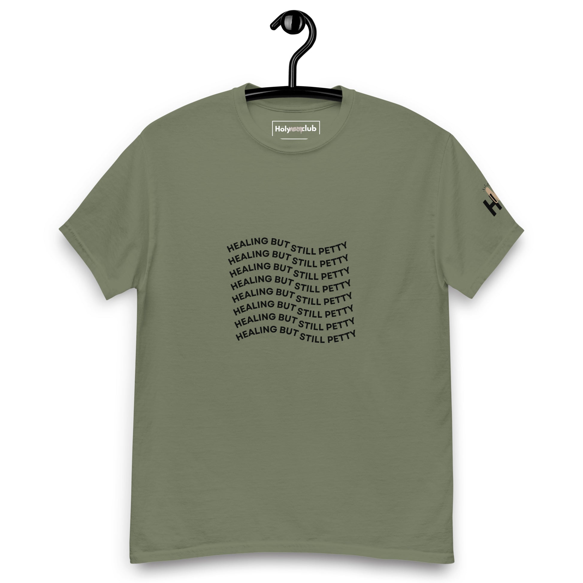 T-shirt unisexe coton bio engagé – Slogan Make mental health sexy again – Holy Mess Club T-shirt unisexe coton bio éthique – Slogan Trop doux pour ce monde – Holy Mess Club T-shirt éthique et sarcastique – Slogan Féministe flinguée & full of snacks – Holy