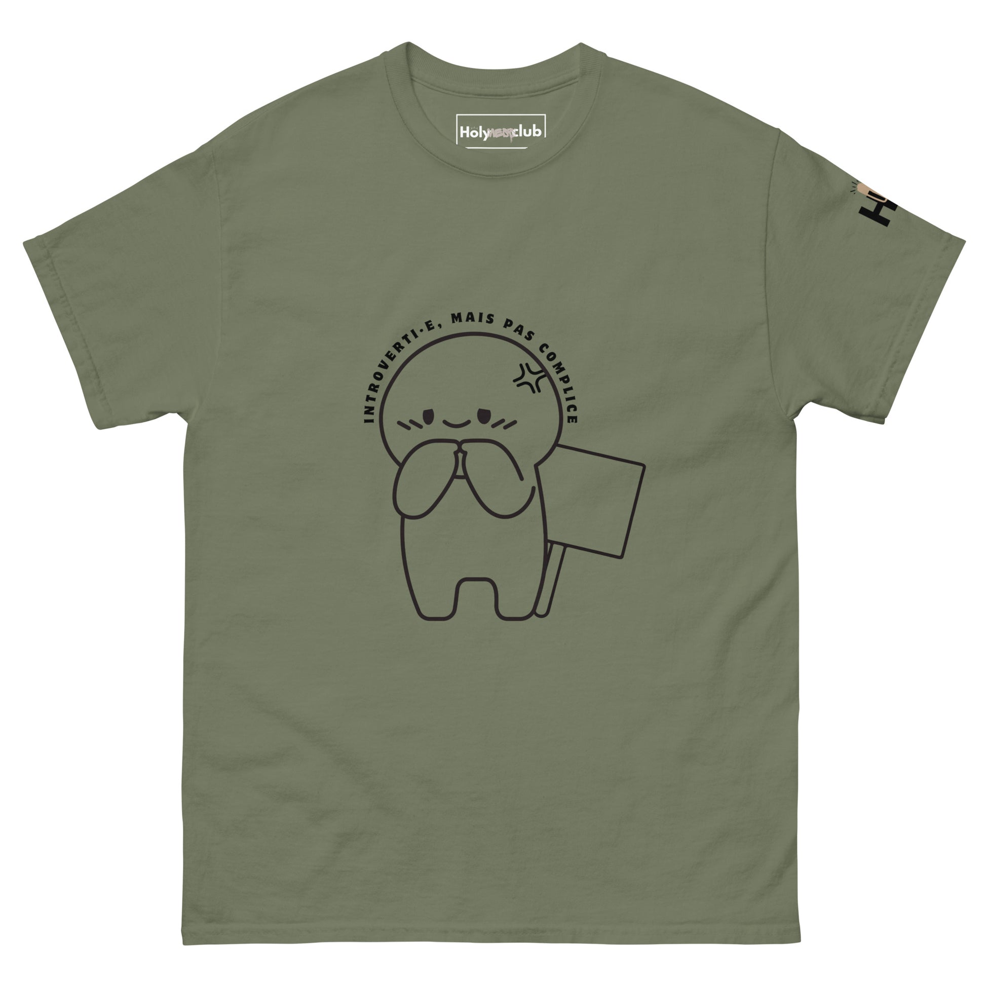 T-shirt unisexe coton bio engagé – Slogan Make mental health sexy again – Holy Mess Club T-shirt unisexe coton bio éthique – Slogan Trop doux pour ce monde – Holy Mess Club T-shirt éthique et sarcastique – Slogan Féministe flinguée & full of snacks – Holy
