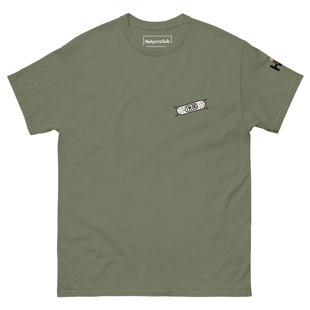 T-shirt unisexe coton bio engagé – Slogan Make mental health sexy again – Holy Mess Club T-shirt unisexe coton bio éthique – Slogan Trop doux pour ce monde – Holy Mess Club T-shirt éthique et sarcastique – Slogan Féministe flinguée & full of snacks – Holy