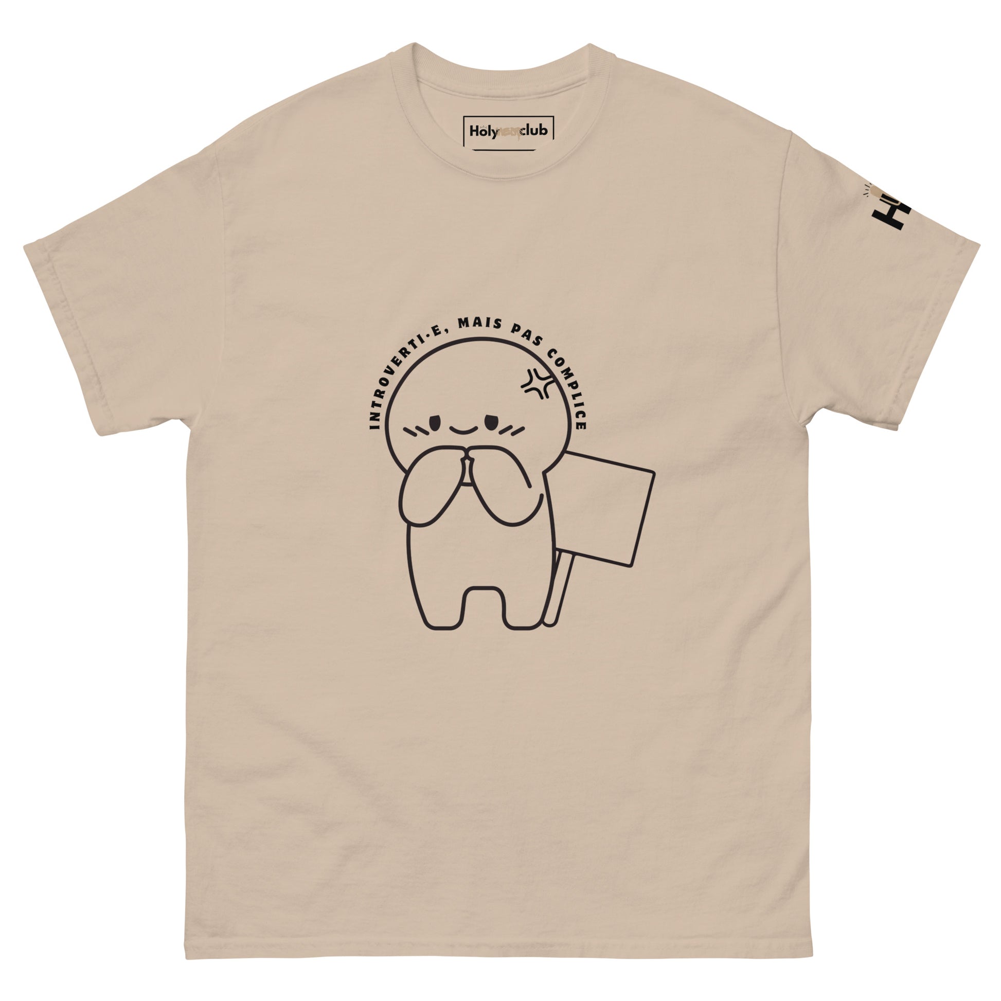 T-shirt unisexe coton bio engagé – Slogan Make mental health sexy again – Holy Mess Club T-shirt unisexe coton bio éthique – Slogan Trop doux pour ce monde – Holy Mess Club T-shirt éthique et sarcastique – Slogan Féministe flinguée & full of snacks – Holy