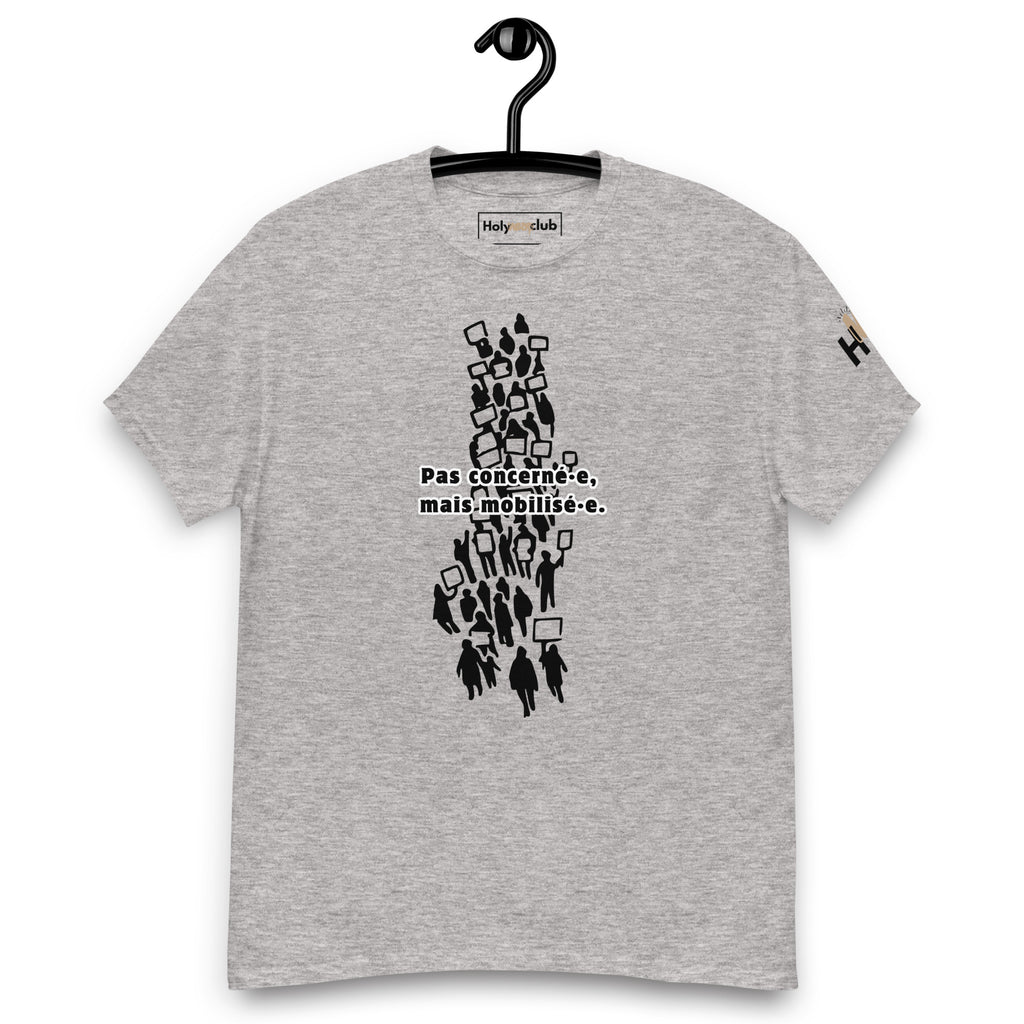T-shirt unisexe coton bio engagé – Slogan Make mental health sexy again – Holy Mess Club T-shirt unisexe coton bio éthique – Slogan Trop doux pour ce monde – Holy Mess Club T-shirt éthique et sarcastique – Slogan Féministe flinguée & full of snacks – Holy