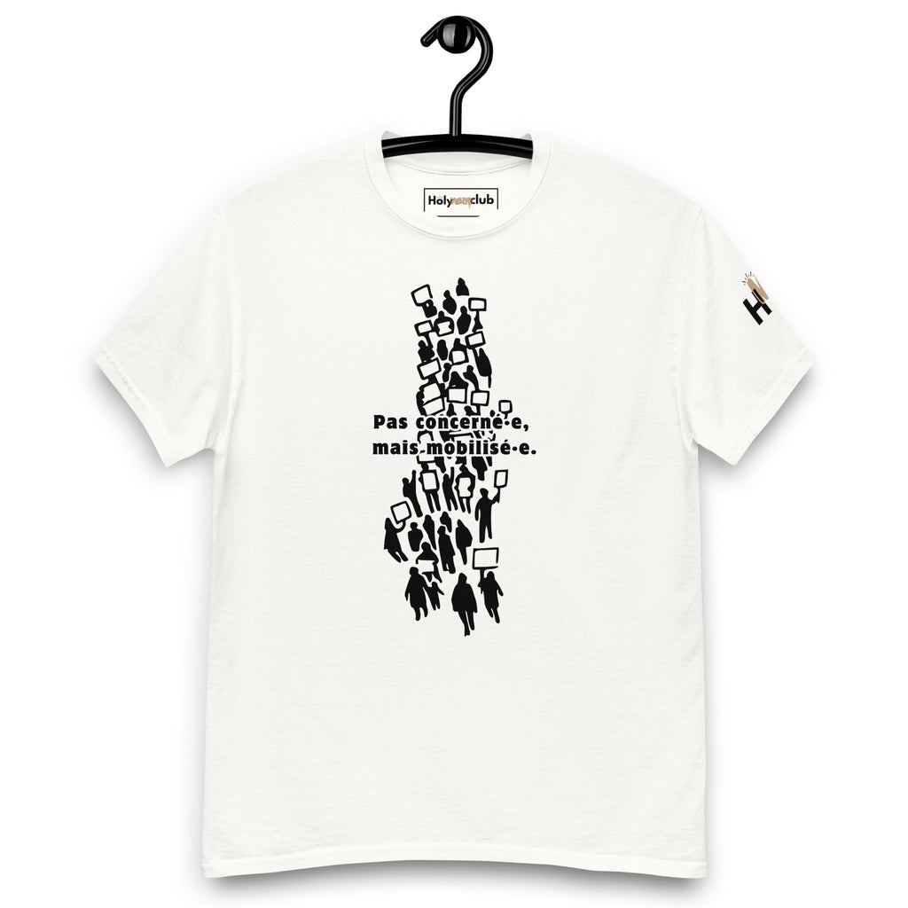 T-shirt unisexe coton bio engagé – Slogan Make mental health sexy again – Holy Mess Club T-shirt unisexe coton bio éthique – Slogan Trop doux pour ce monde – Holy Mess Club T-shirt éthique et sarcastique – Slogan Féministe flinguée & full of snacks – Holy