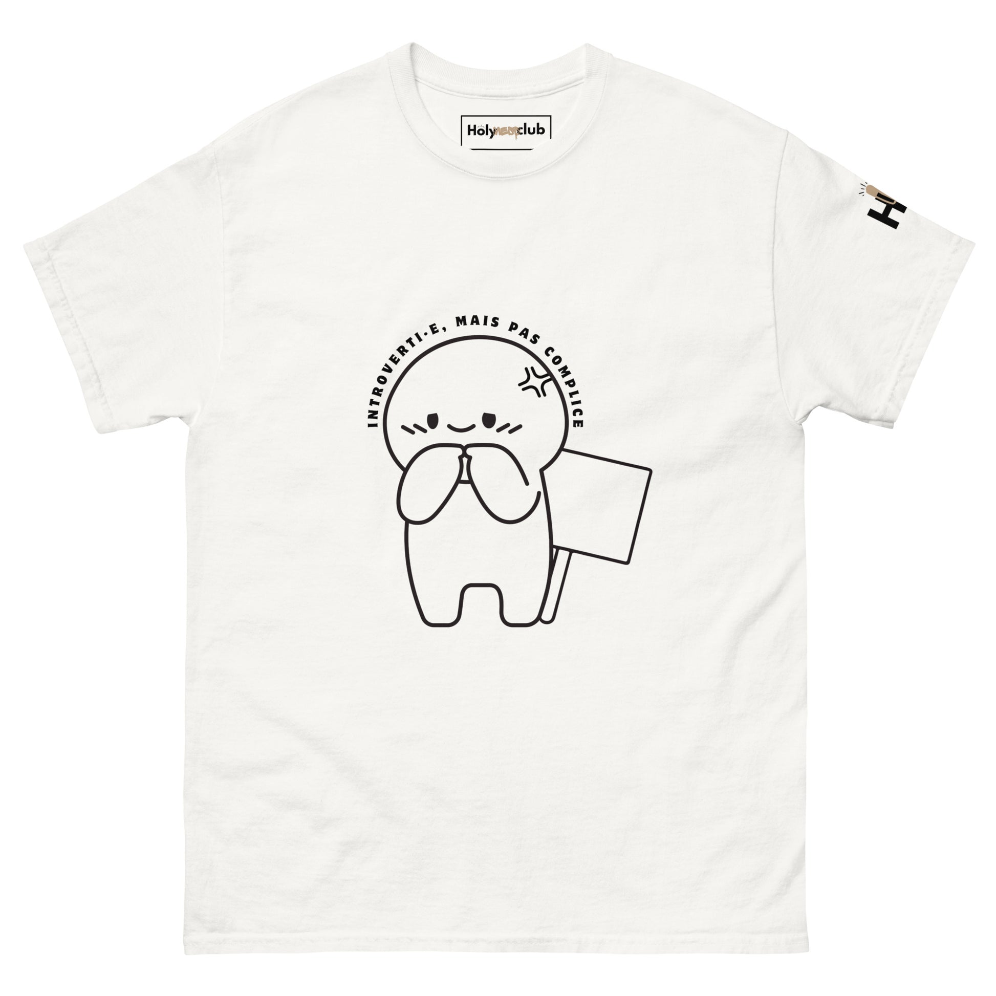 T-shirt unisexe coton bio engagé – Slogan Make mental health sexy again – Holy Mess Club T-shirt unisexe coton bio éthique – Slogan Trop doux pour ce monde – Holy Mess Club T-shirt éthique et sarcastique – Slogan Féministe flinguée & full of snacks – Holy