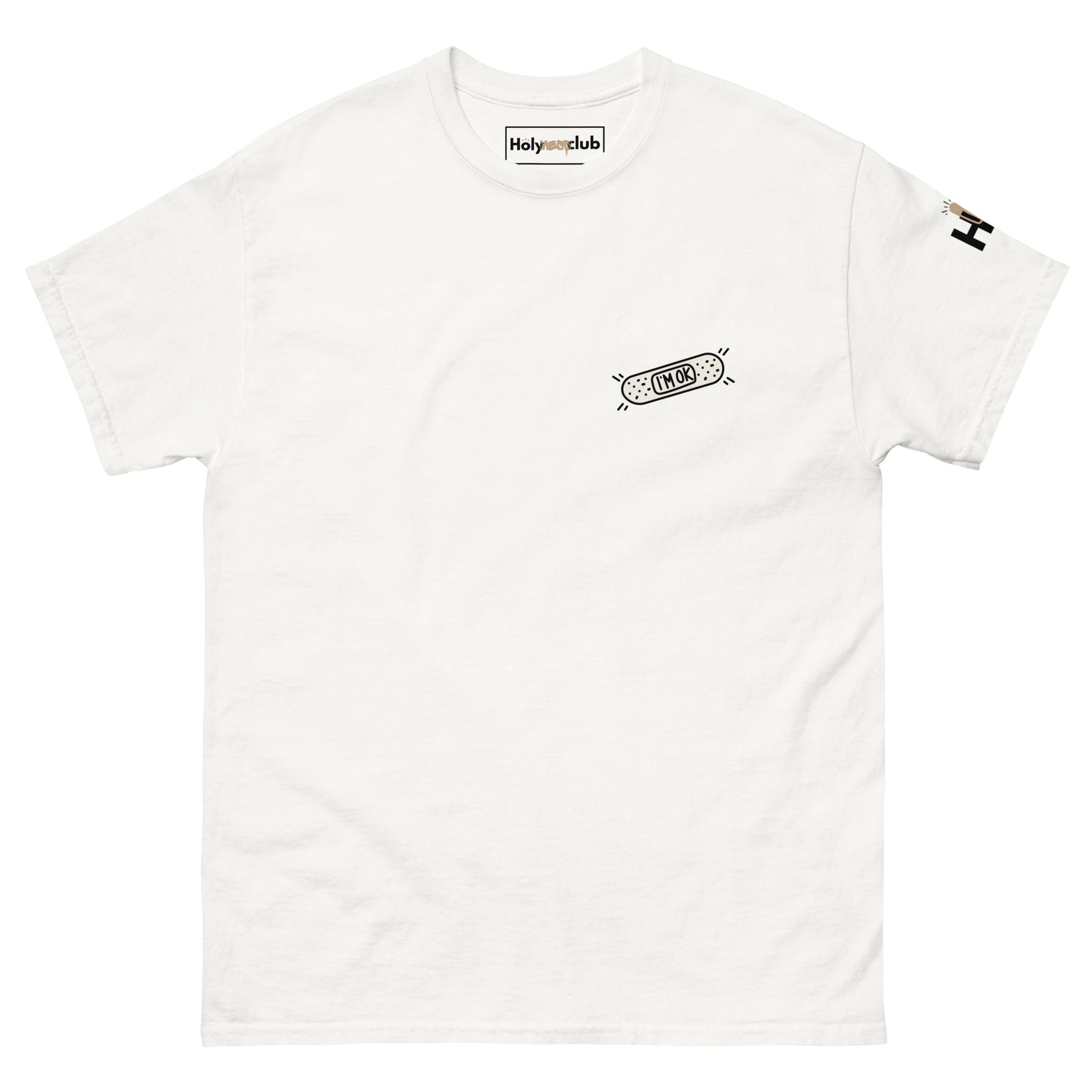 T-shirt unisexe coton bio engagé – Slogan Make mental health sexy again – Holy Mess Club T-shirt unisexe coton bio éthique – Slogan Trop doux pour ce monde – Holy Mess Club T-shirt éthique et sarcastique – Slogan Féministe flinguée & full of snacks – Holy