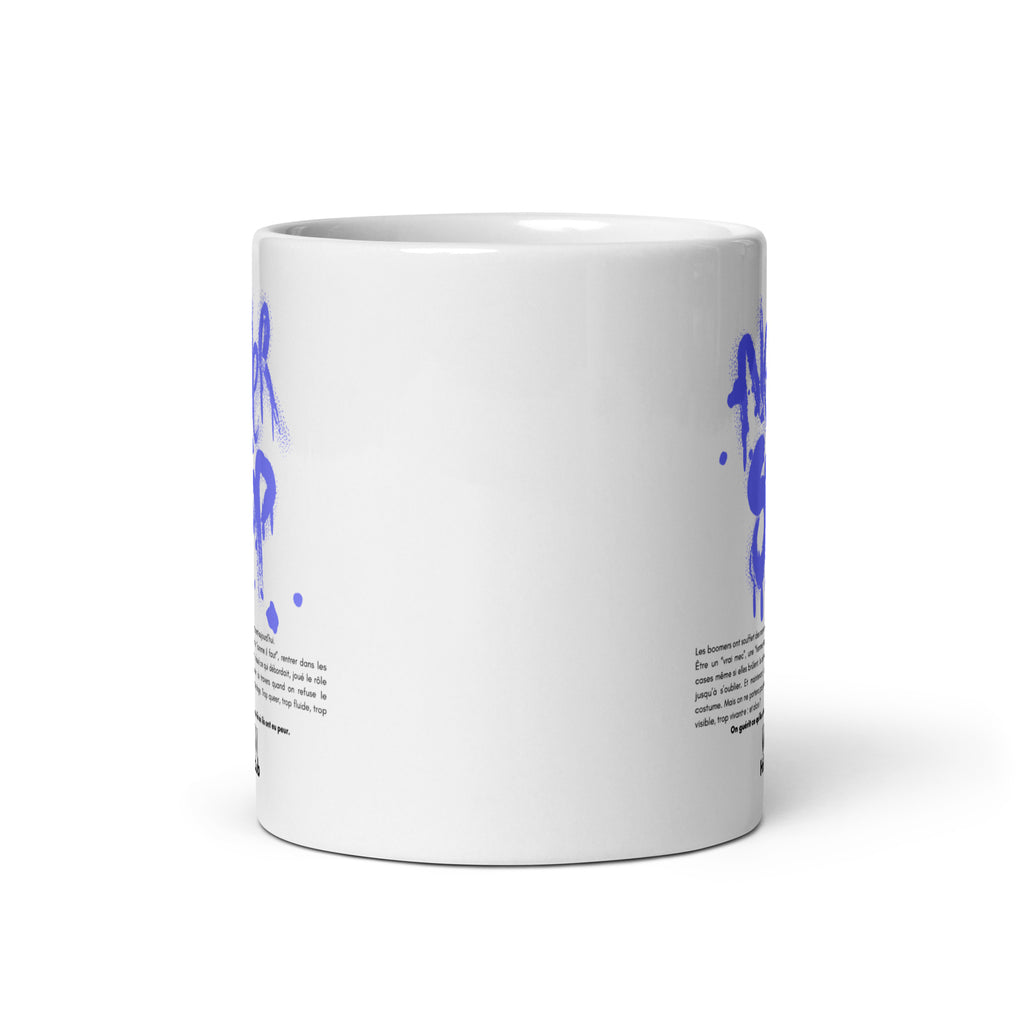 Mug Blanc Brillant - Pour tou·tes celles et ceux qui boivent chaud et pensent clair.