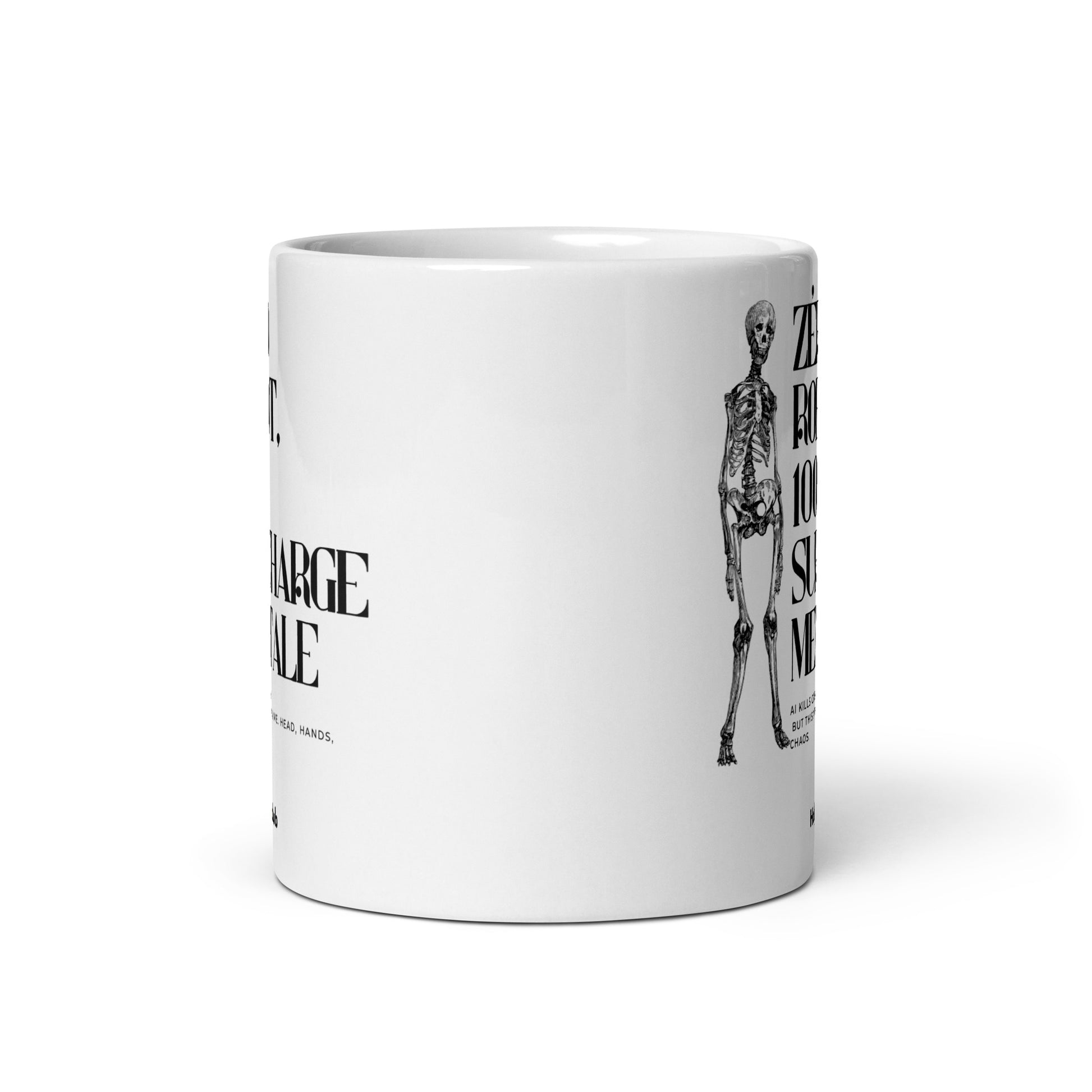 Mug Blanc Brillant - Pour tou·tes celles et ceux qui boivent chaud et pensent clair.