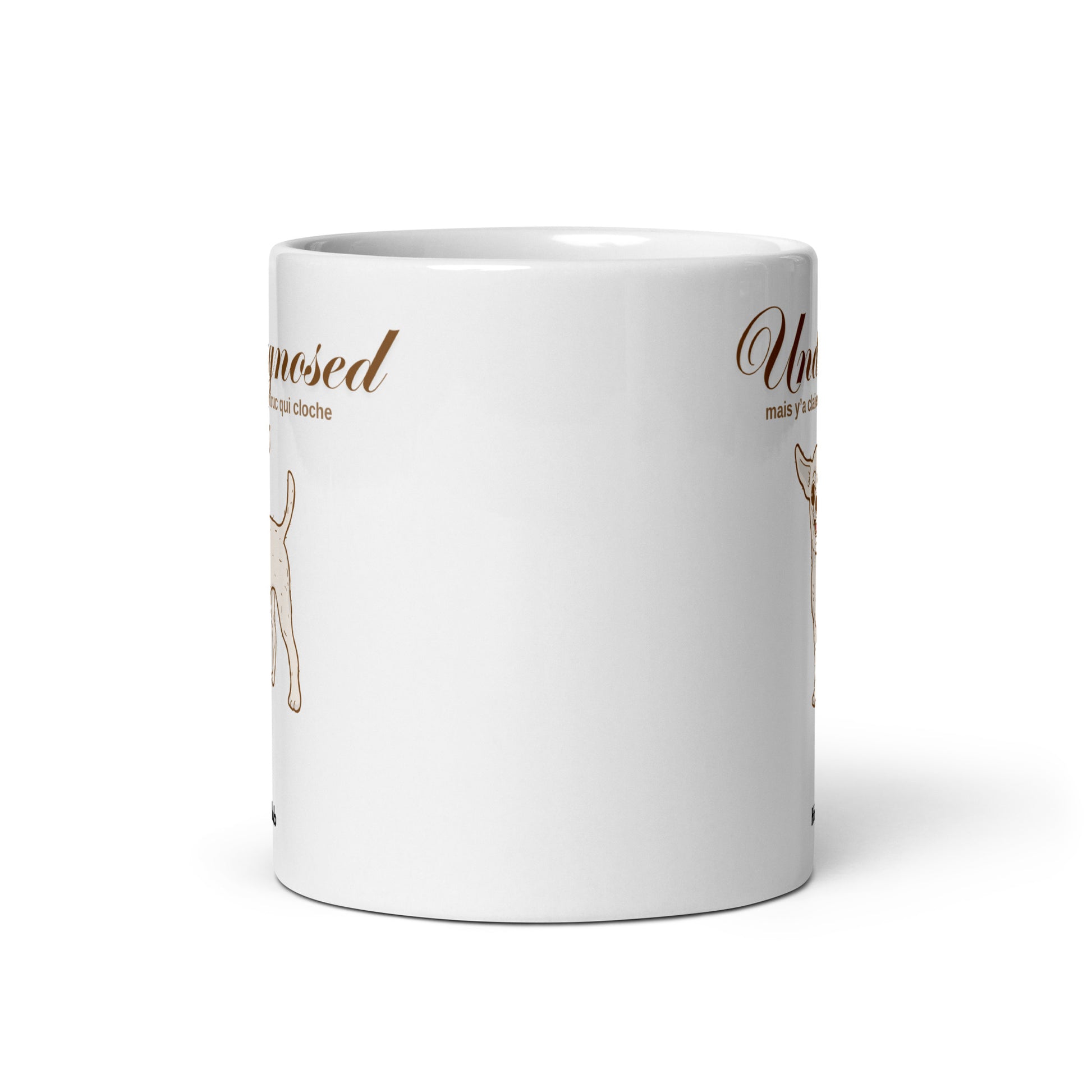 Mug Blanc Brillant - Pour tou·tes celles et ceux qui boivent chaud et pensent clair.