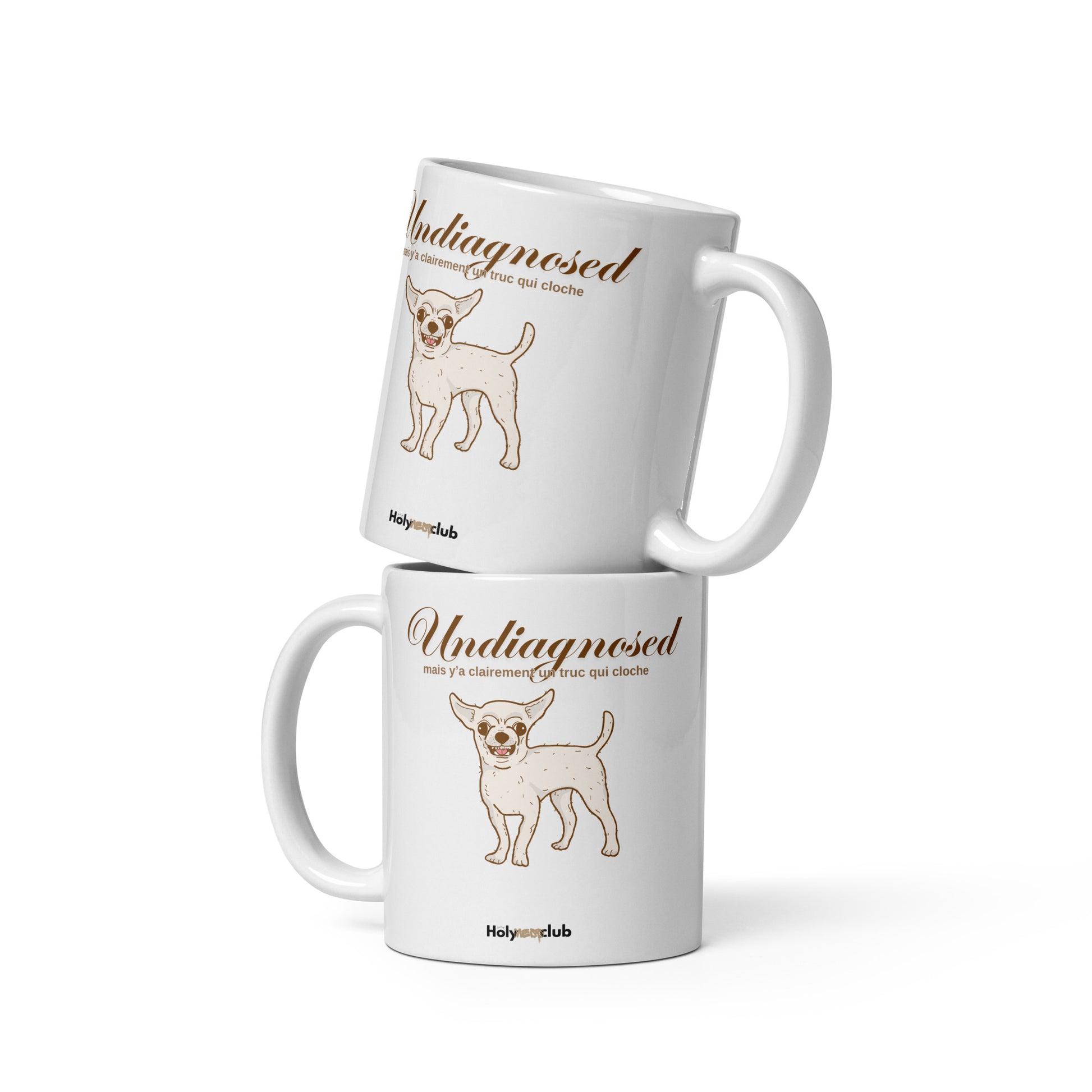 Mug Blanc Brillant - Pour tou·tes celles et ceux qui boivent chaud et pensent clair.