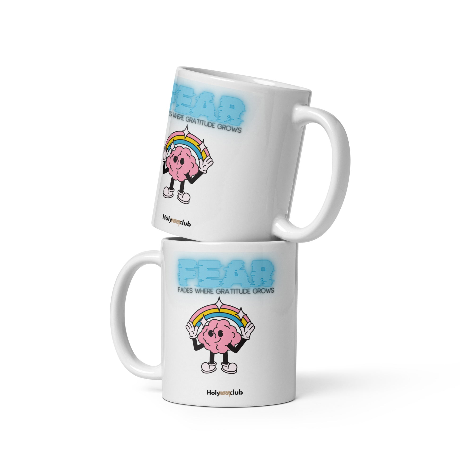 Mug Blanc Brillant - Pour tou·tes celles et ceux qui boivent chaud et pensent clair.