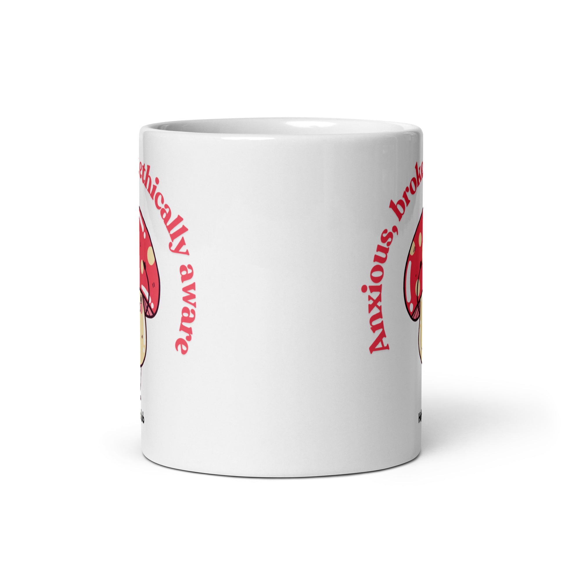 Mug Blanc Brillant - Pour tou·tes celles et ceux qui boivent chaud et pensent clair.