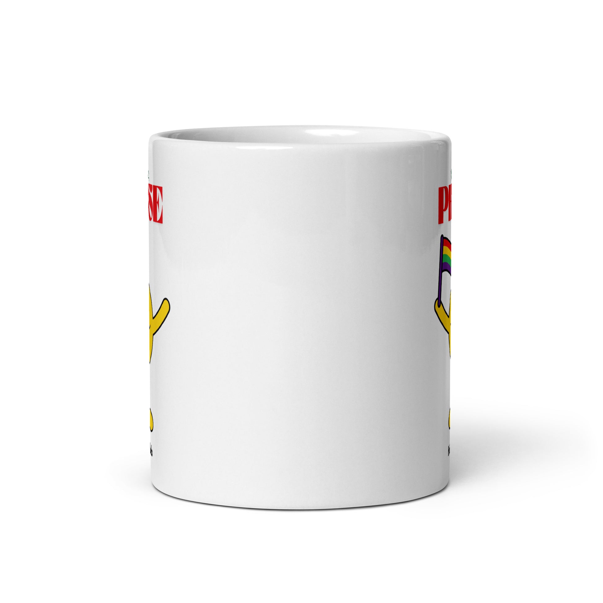 Mug Blanc Brillant - Pour tou·tes celles et ceux qui boivent chaud et pensent clair.
