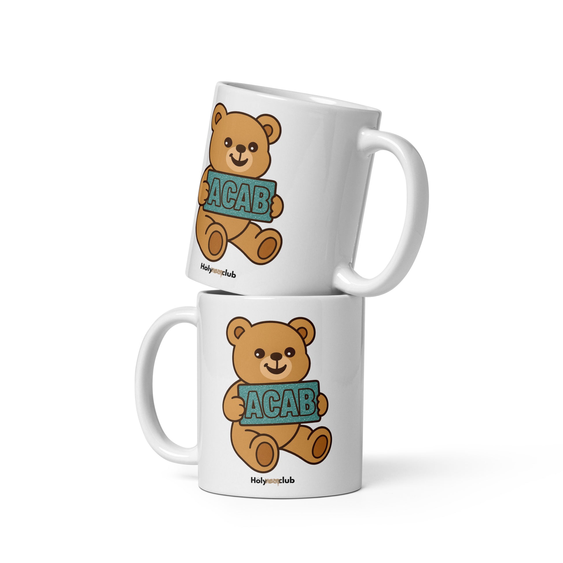 Mug Blanc Brillant - Pour tou·tes celles et ceux qui boivent chaud et pensent clair.