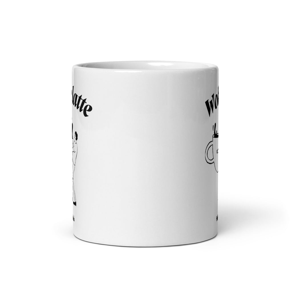 Mug Blanc Brillant - Pour tou·tes celles et ceux qui boivent chaud et pensent clair.
