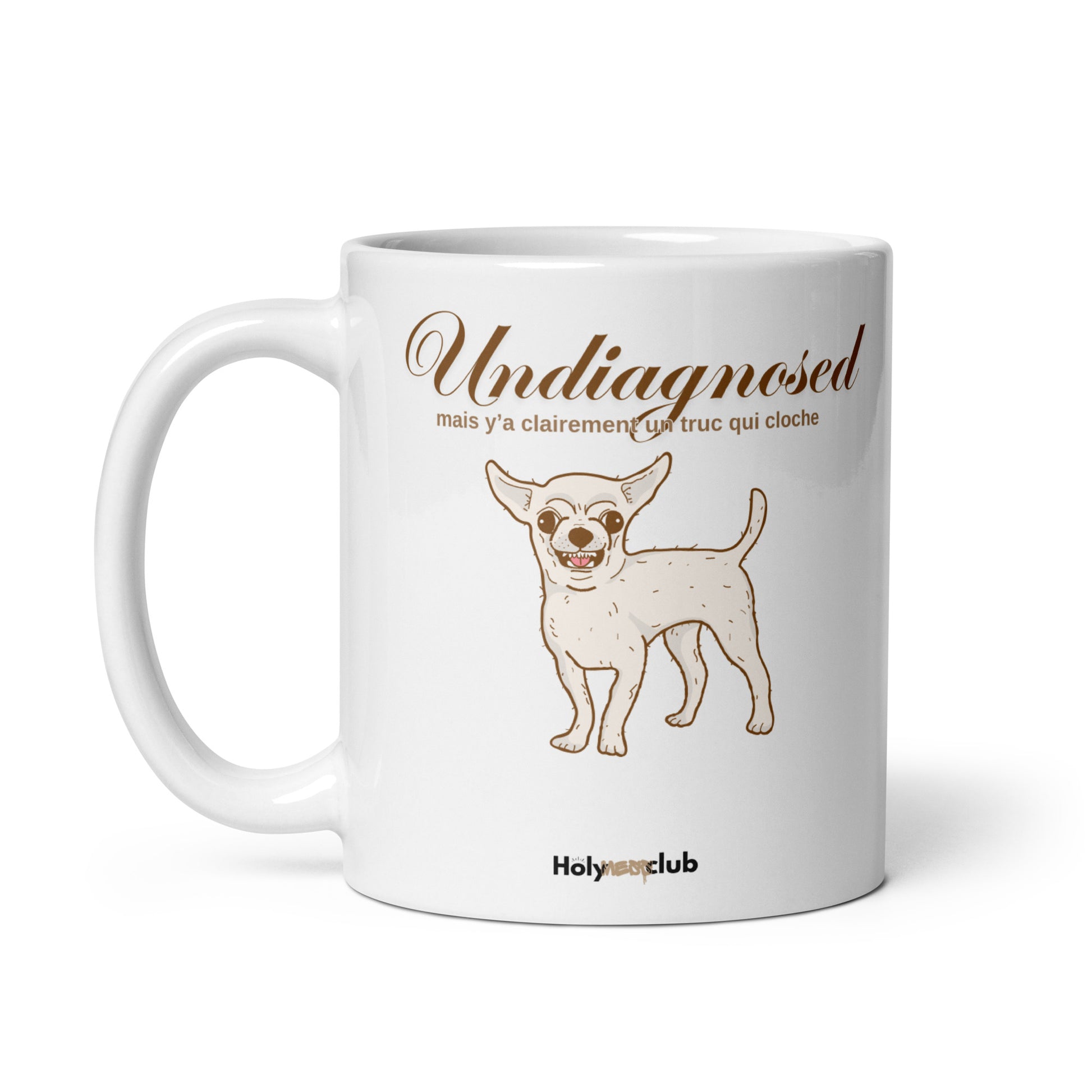 Mug Blanc Brillant - Pour tou·tes celles et ceux qui boivent chaud et pensent clair.