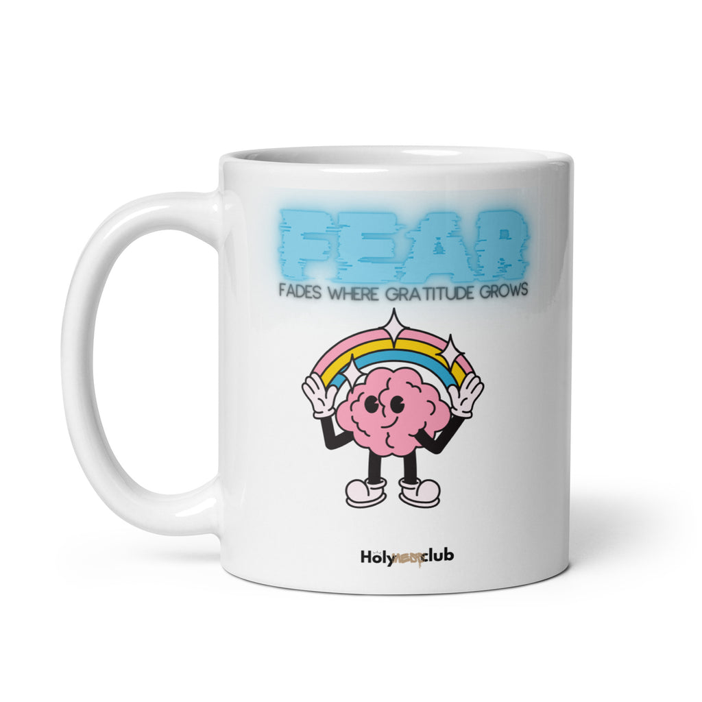 Mug Blanc Brillant - Pour tou·tes celles et ceux qui boivent chaud et pensent clair.