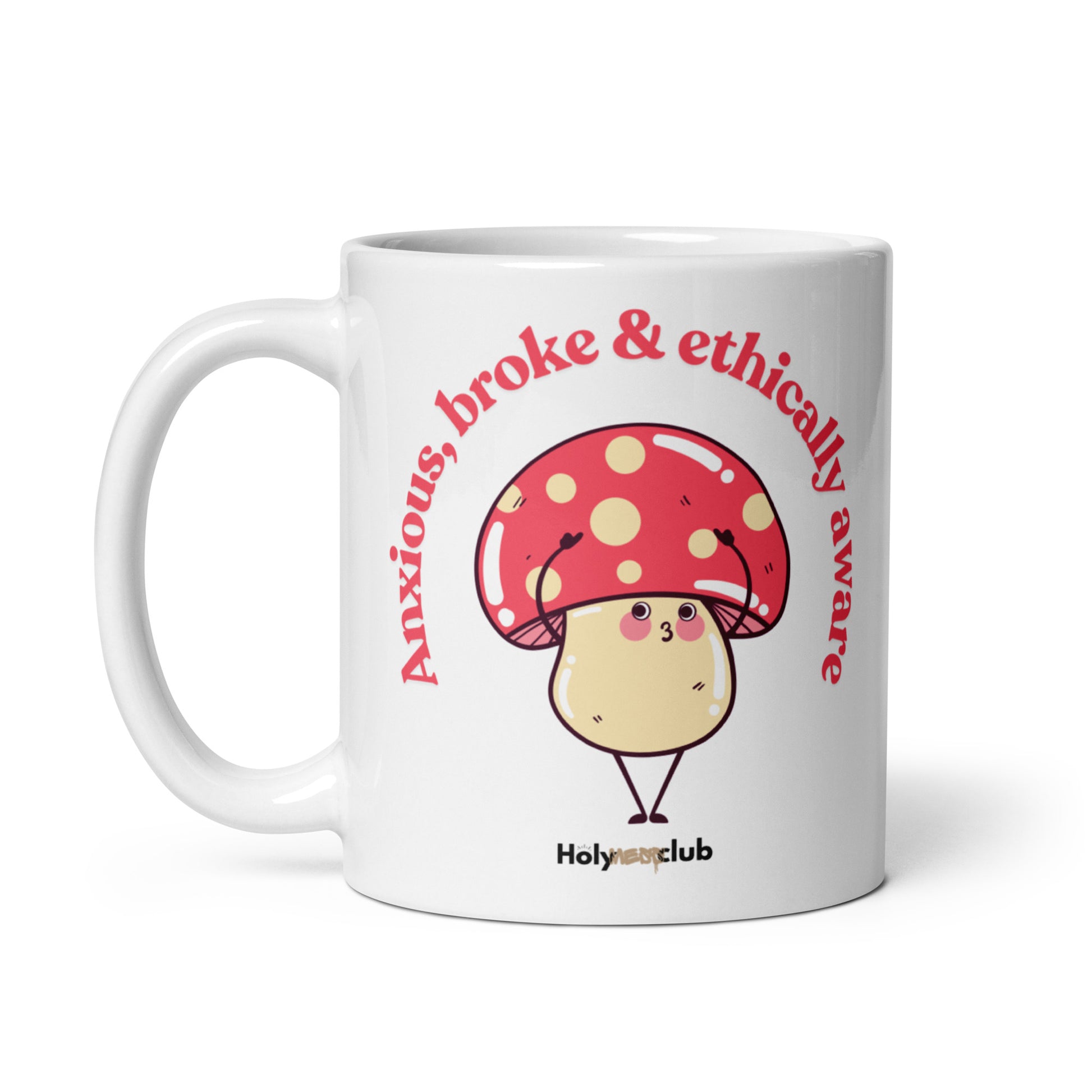 Mug Blanc Brillant - Pour tou·tes celles et ceux qui boivent chaud et pensent clair.