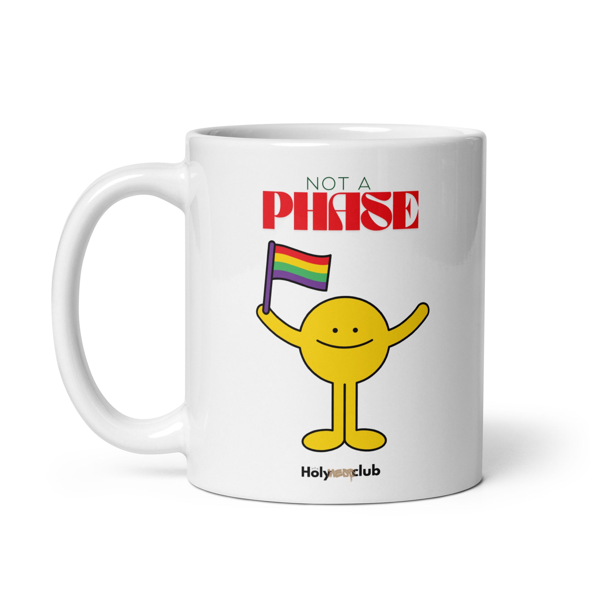 Mug Blanc Brillant - Pour tou·tes celles et ceux qui boivent chaud et pensent clair.