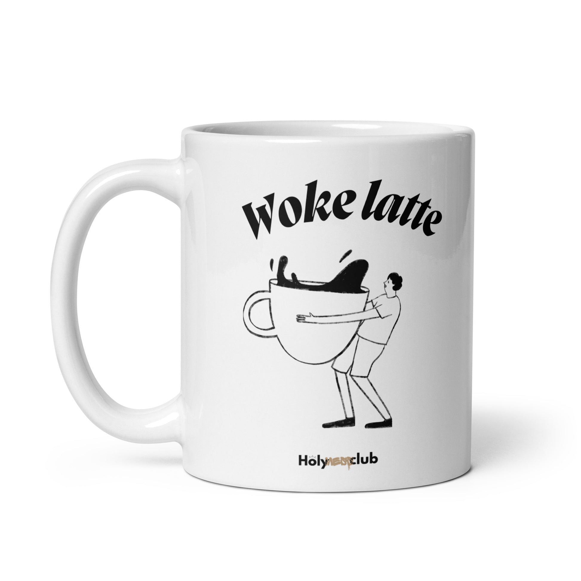 Mug Blanc Brillant - Pour tou·tes celles et ceux qui boivent chaud et pensent clair.