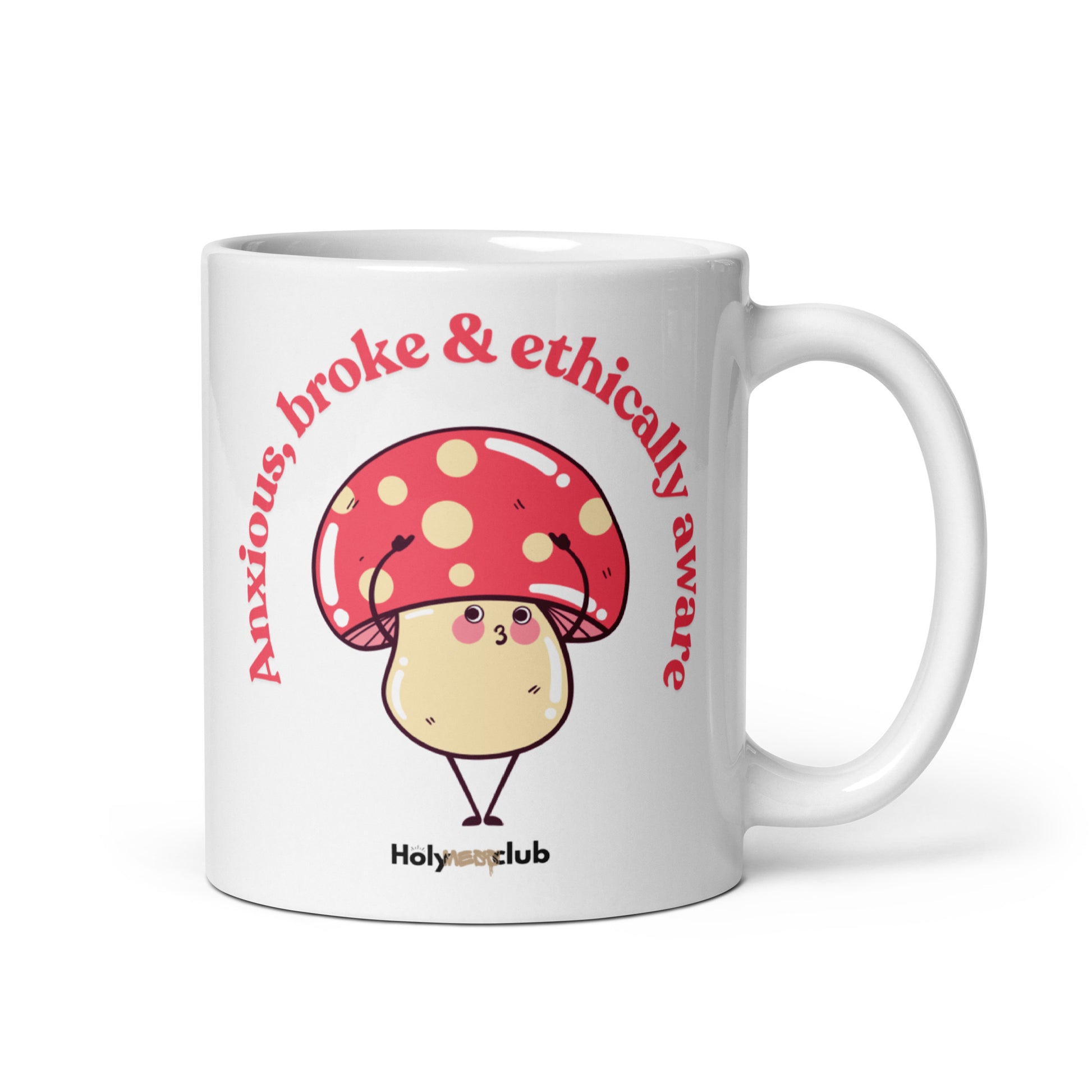 Mug Blanc Brillant - Pour tou·tes celles et ceux qui boivent chaud et pensent clair.