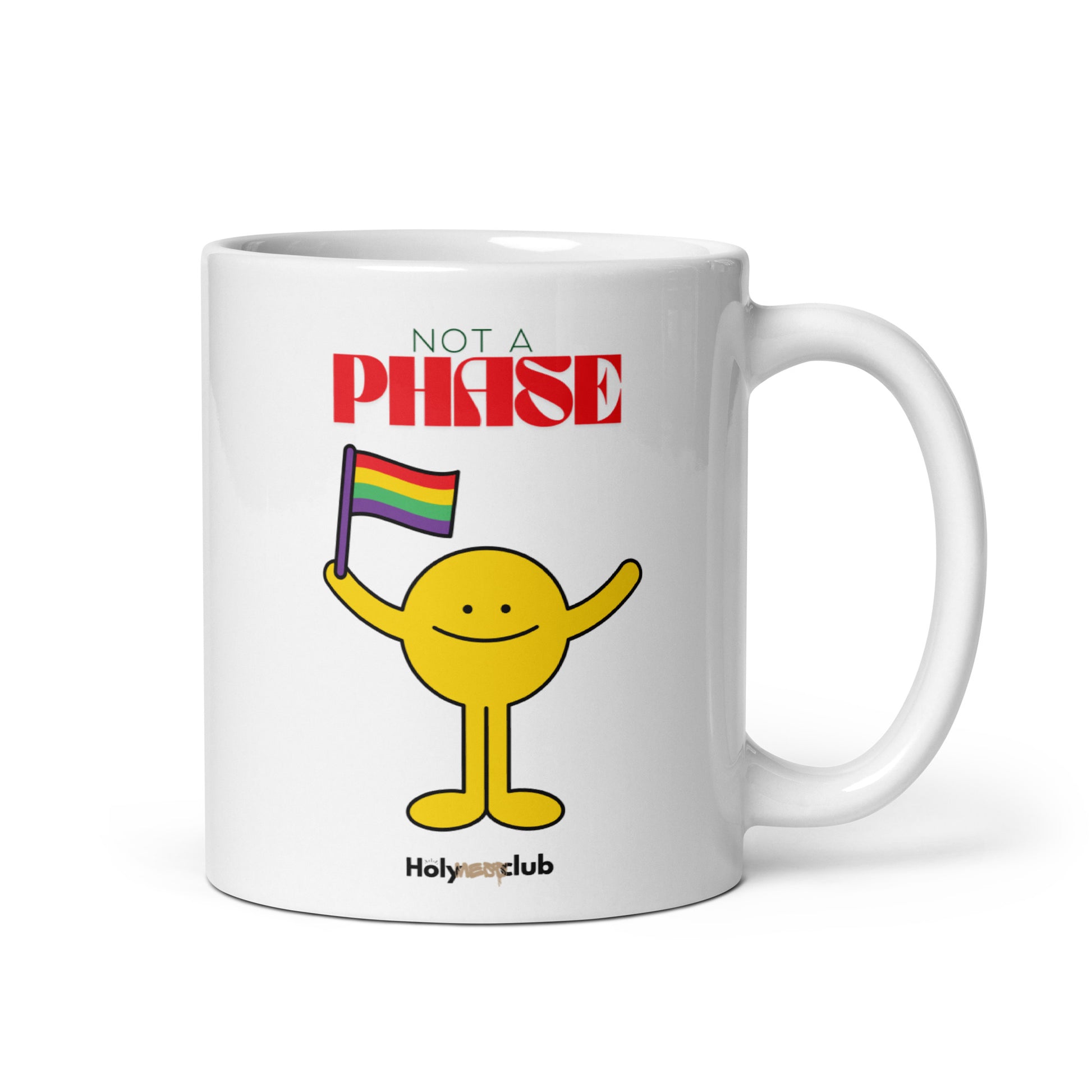 Mug Blanc Brillant - Pour tou·tes celles et ceux qui boivent chaud et pensent clair.