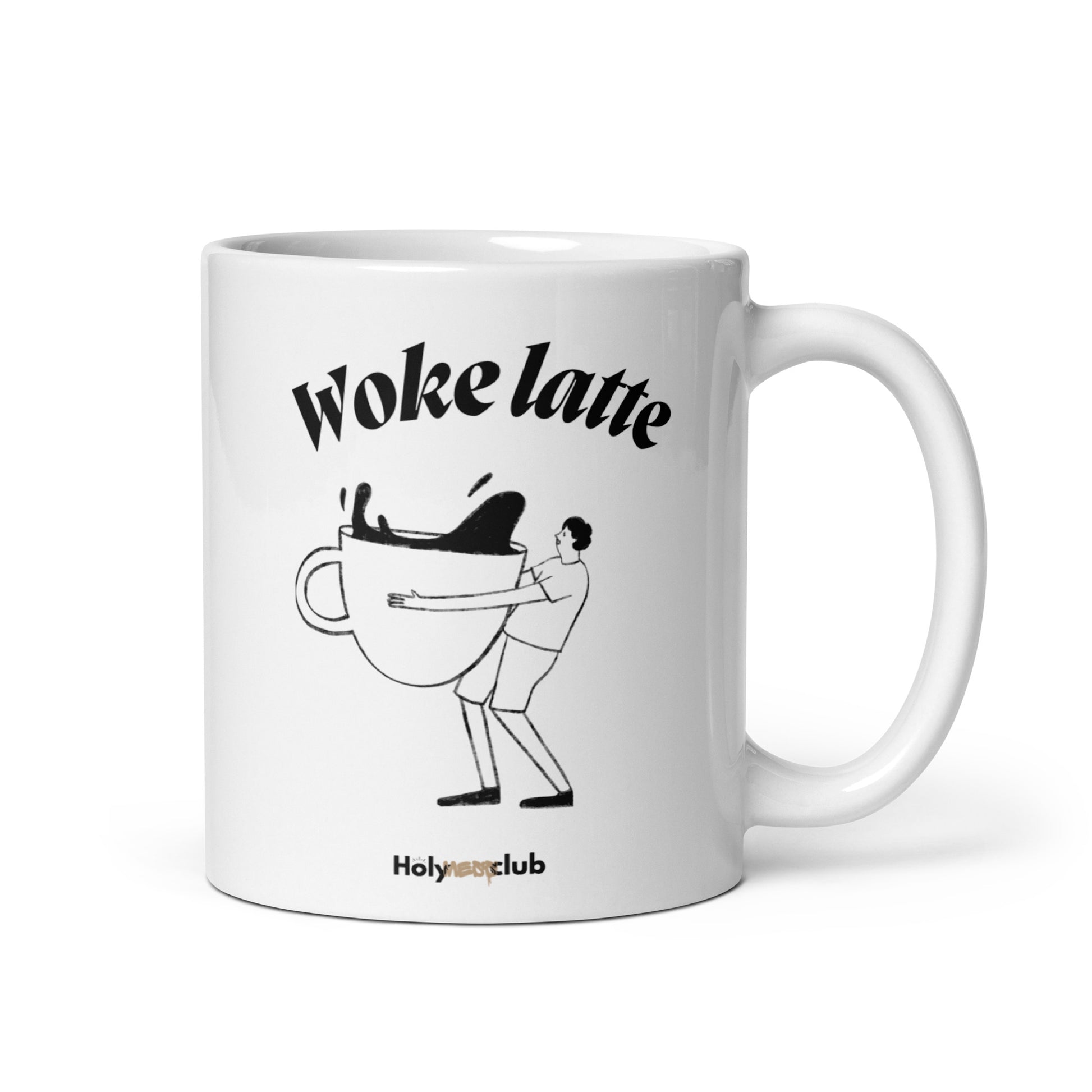 Mug Blanc Brillant - Pour tou·tes celles et ceux qui boivent chaud et pensent clair.