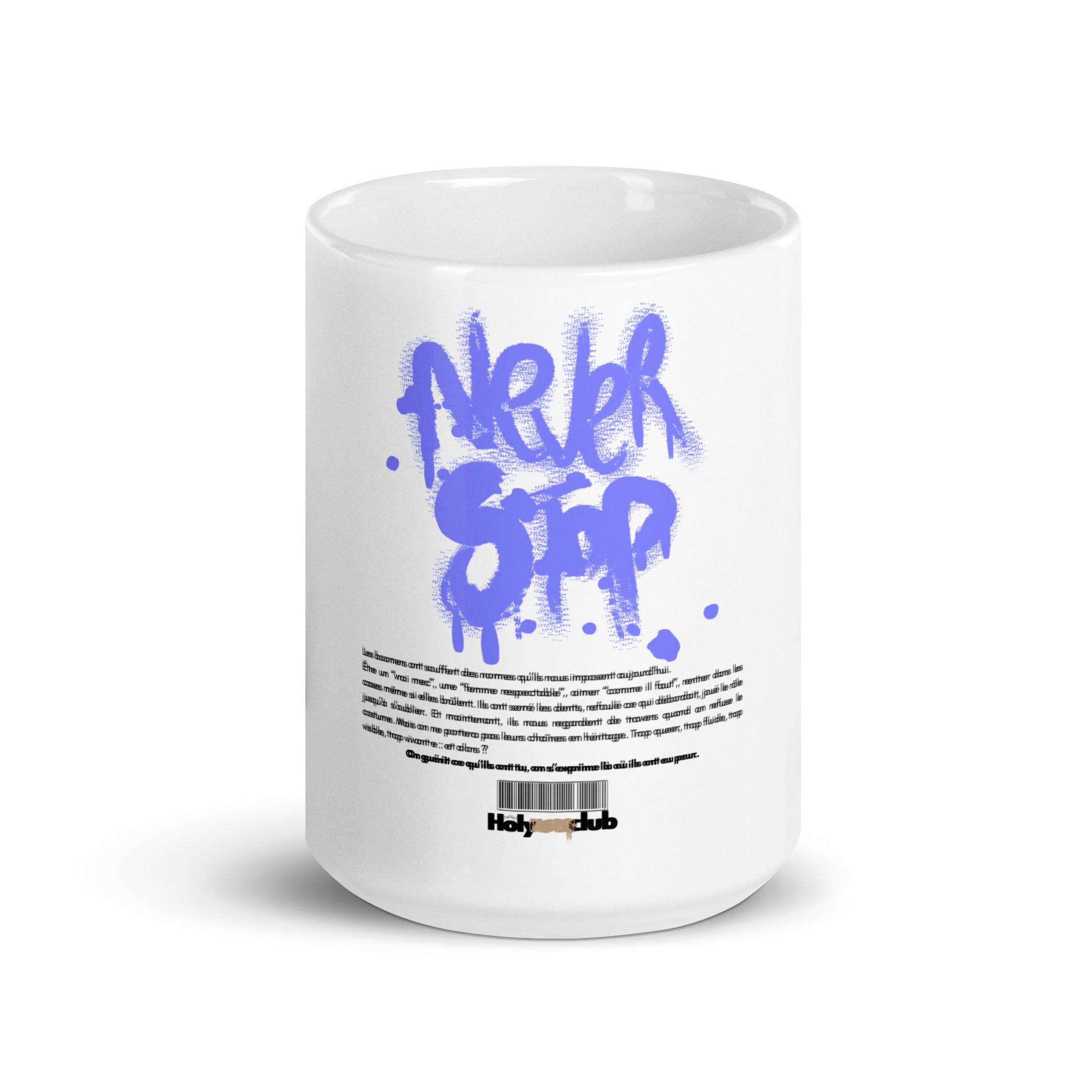 Mug Blanc Brillant - Pour tou·tes celles et ceux qui boivent chaud et pensent clair.