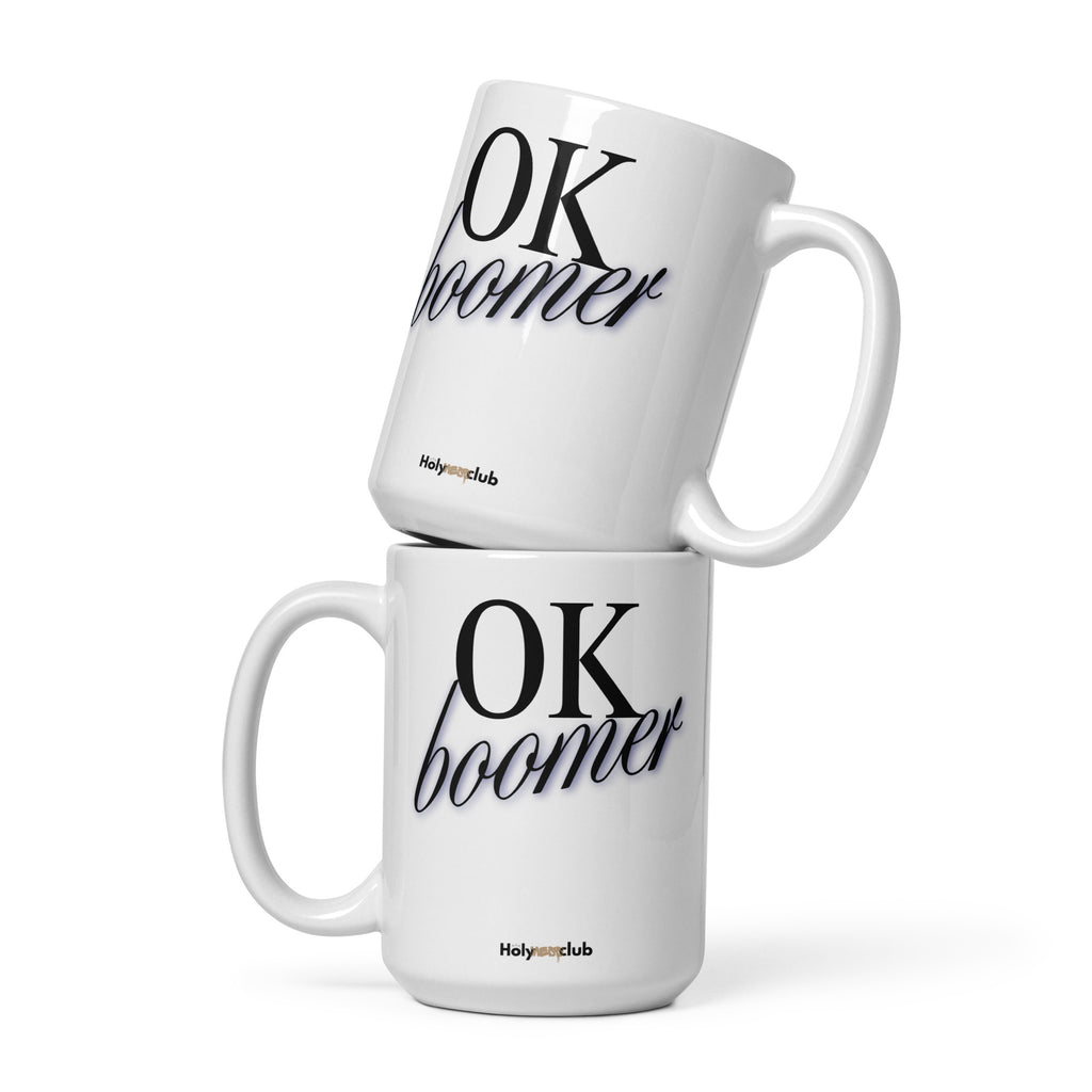Mug Blanc Brillant - Pour tou·tes celles et ceux qui boivent chaud et pensent clair.