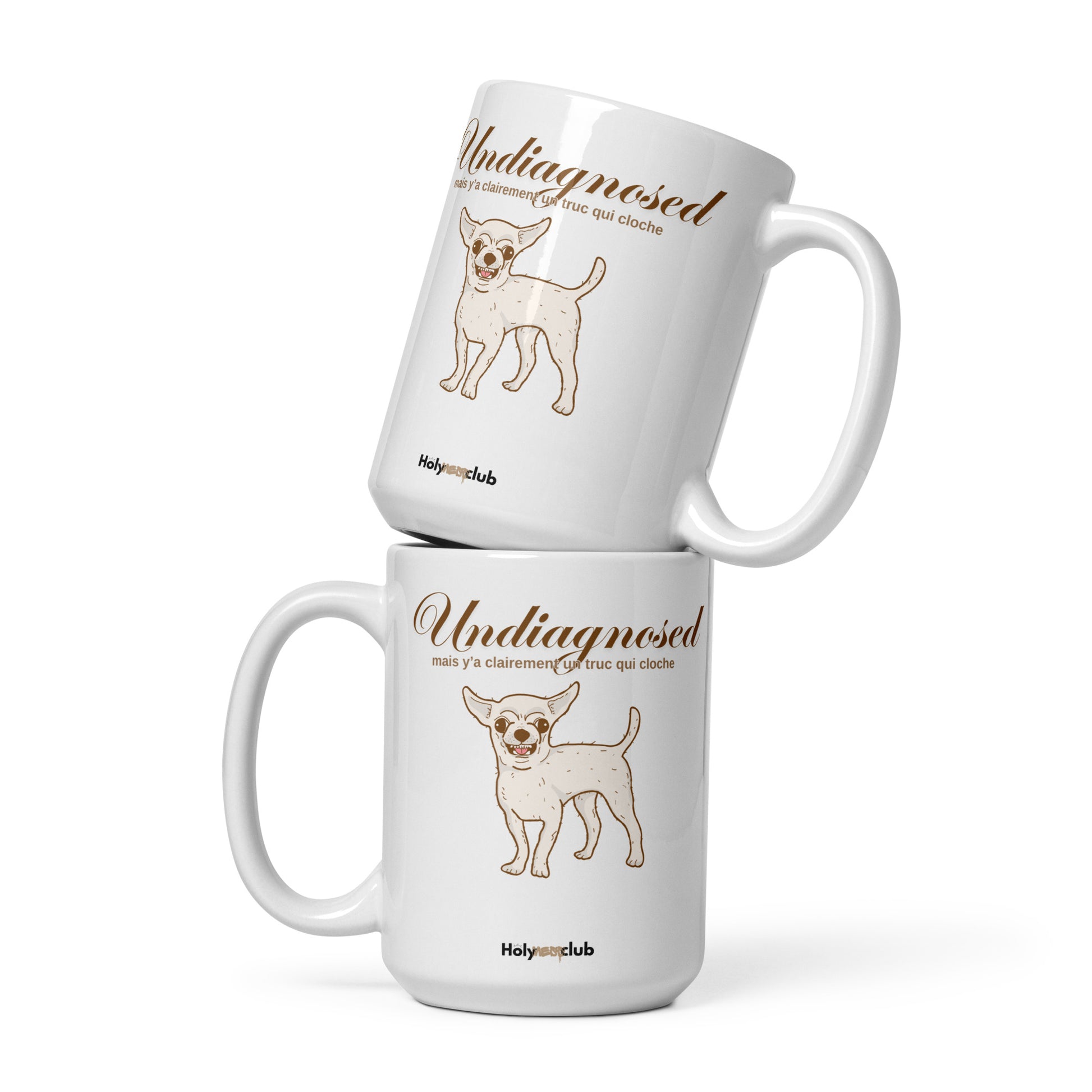 Mug Blanc Brillant - Pour tou·tes celles et ceux qui boivent chaud et pensent clair.