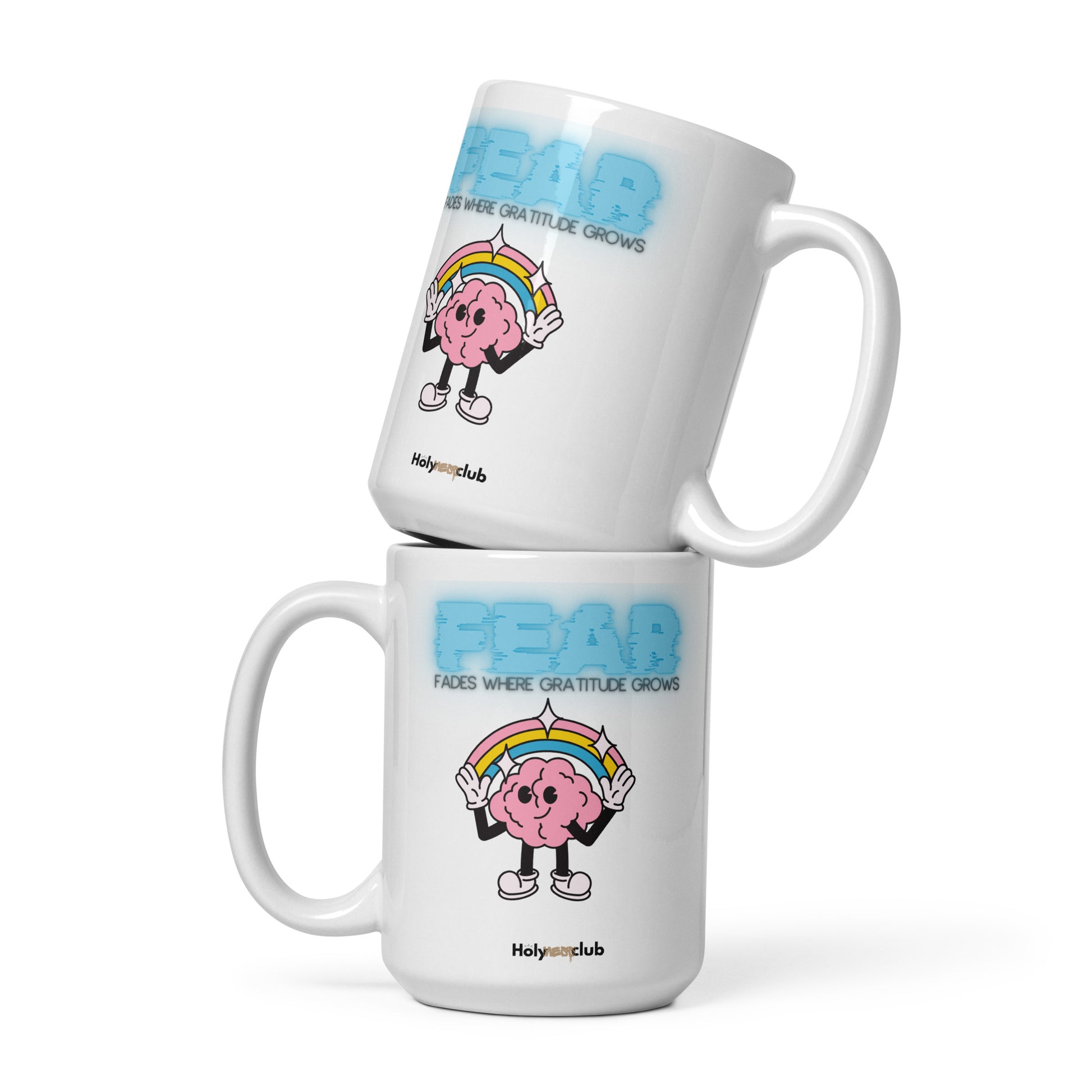 Mug Blanc Brillant - Pour tou·tes celles et ceux qui boivent chaud et pensent clair.