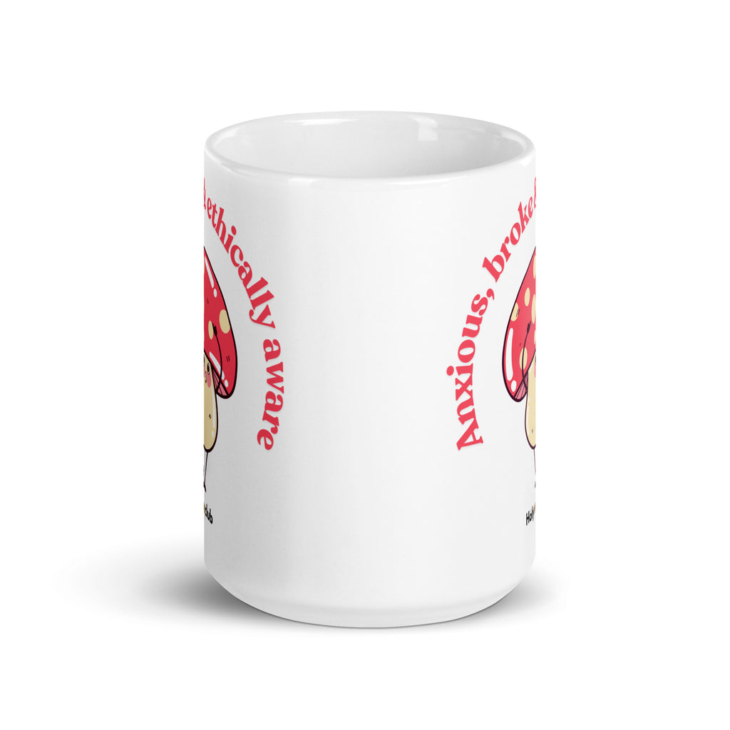 Mug Blanc Brillant - Pour tou·tes celles et ceux qui boivent chaud et pensent clair.