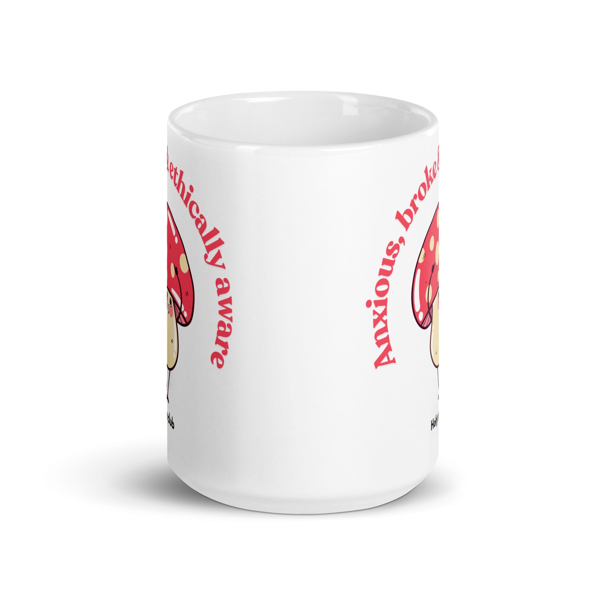 Mug Blanc Brillant - Pour tou·tes celles et ceux qui boivent chaud et pensent clair.