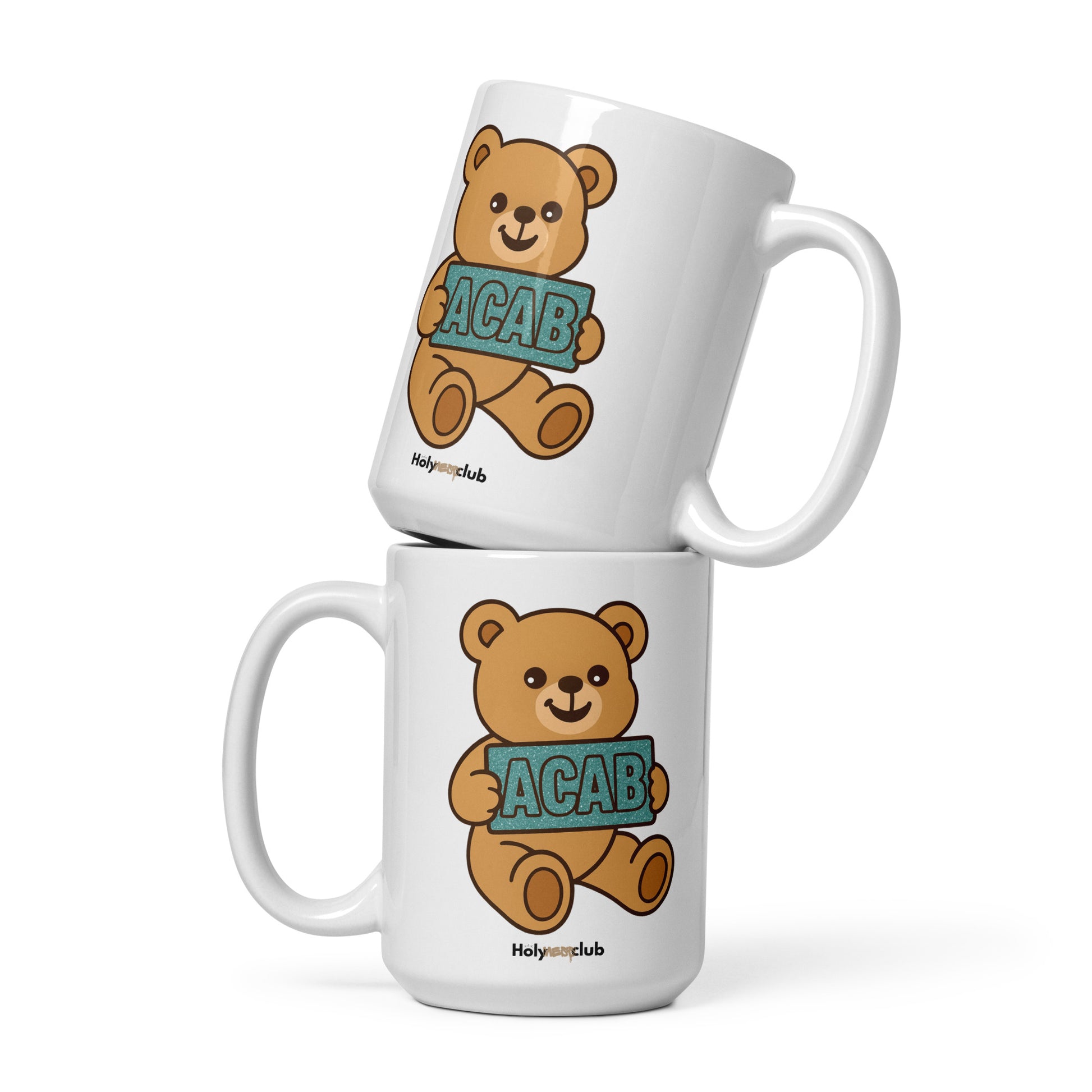 Mug Blanc Brillant - Pour tou·tes celles et ceux qui boivent chaud et pensent clair.