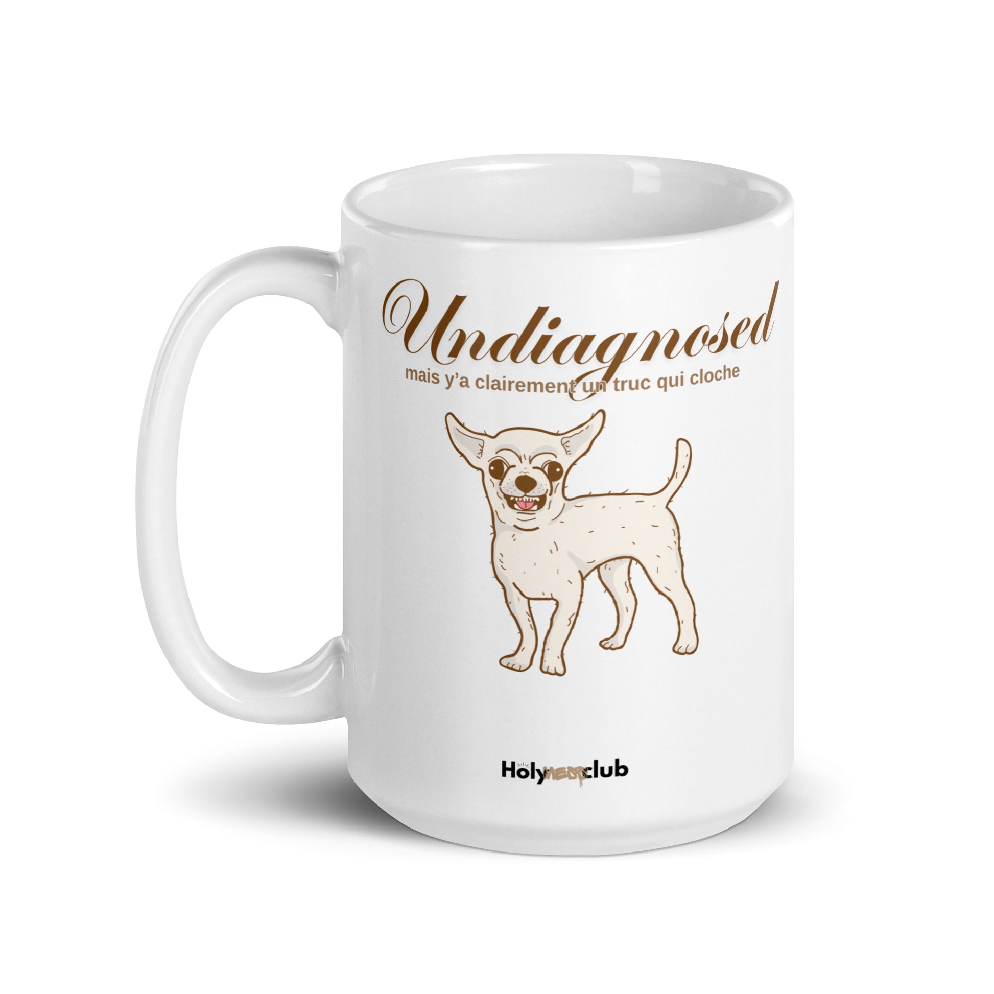 Mug Blanc Brillant - Pour tou·tes celles et ceux qui boivent chaud et pensent clair.