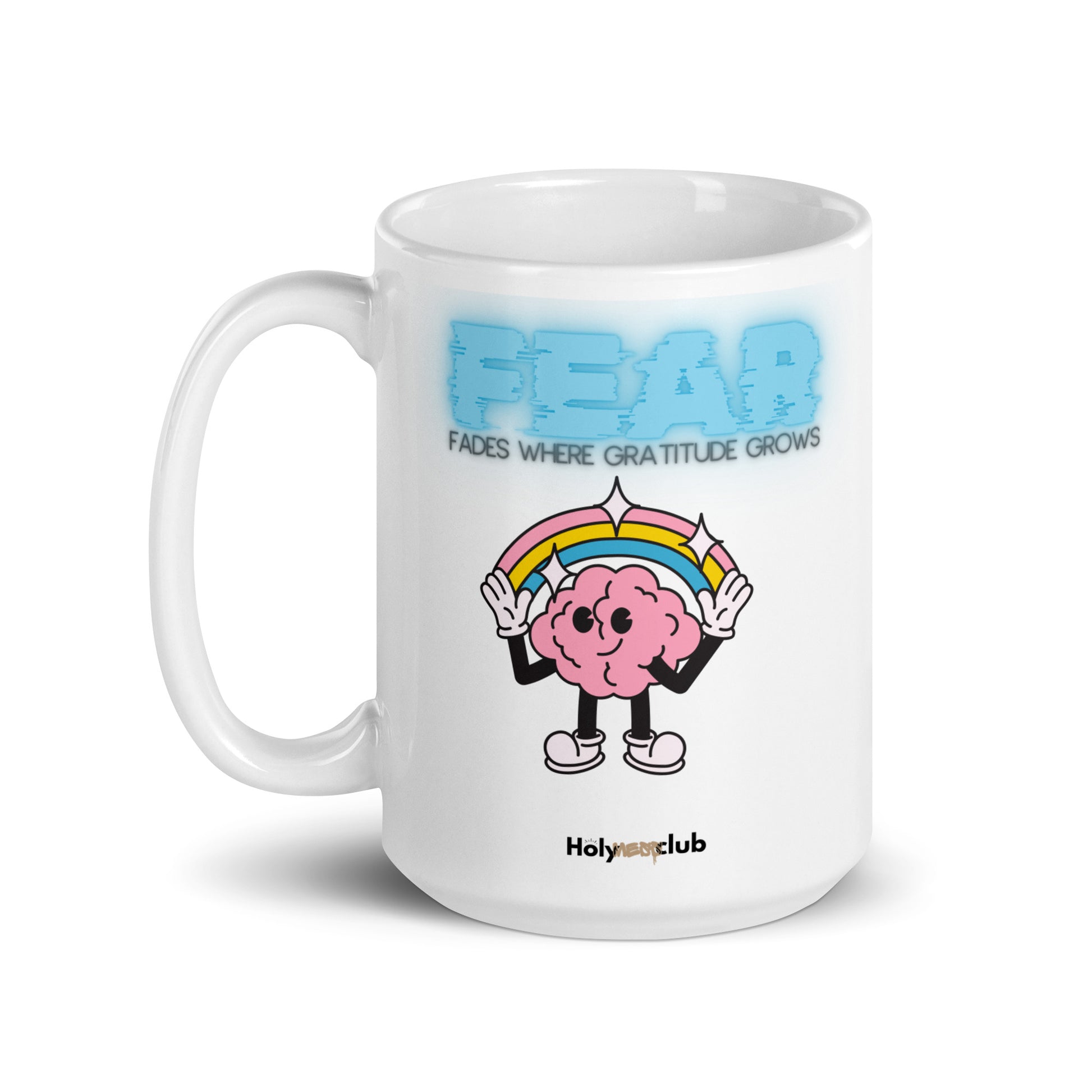 Mug Blanc Brillant - Pour tou·tes celles et ceux qui boivent chaud et pensent clair.