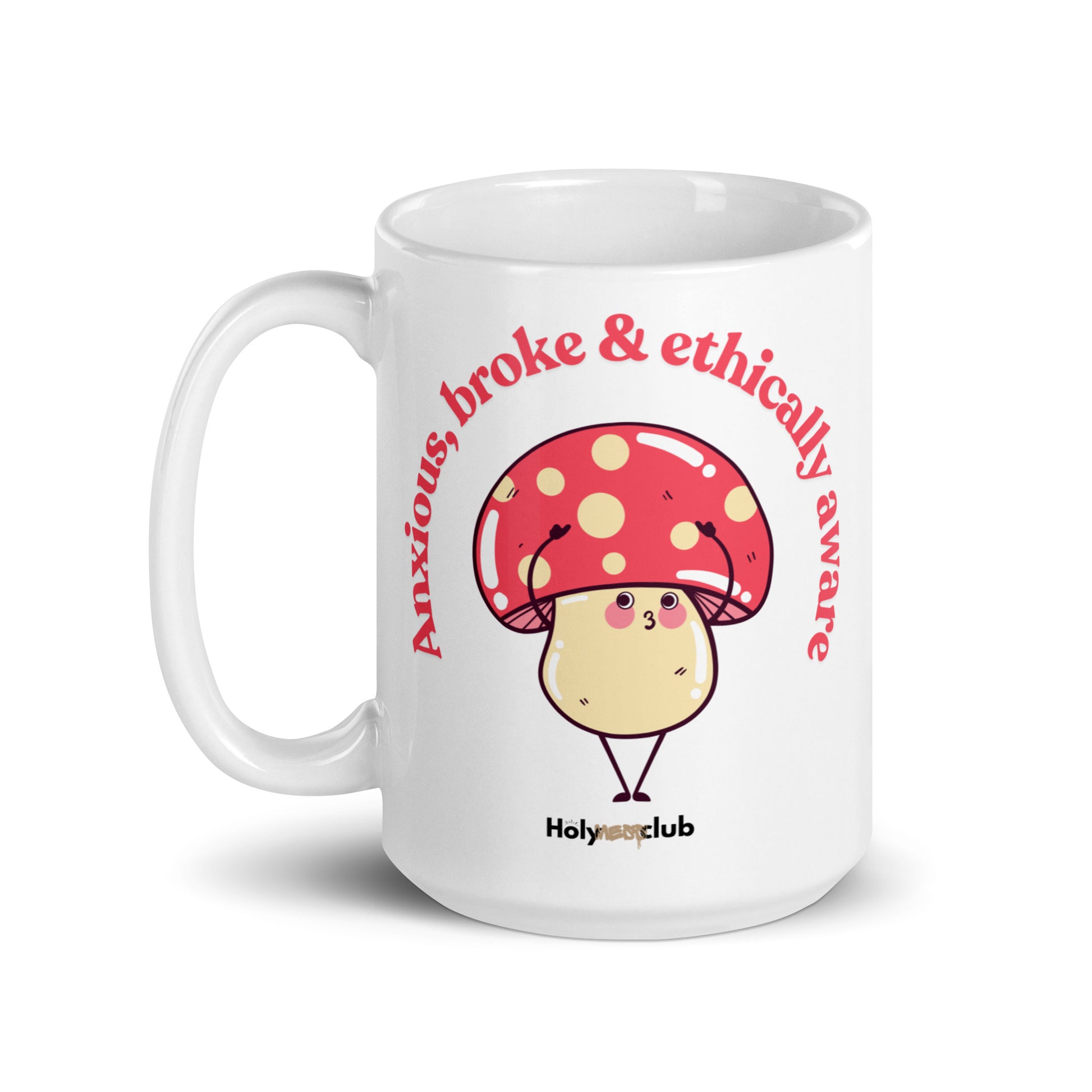 Mug Blanc Brillant - Pour tou·tes celles et ceux qui boivent chaud et pensent clair.