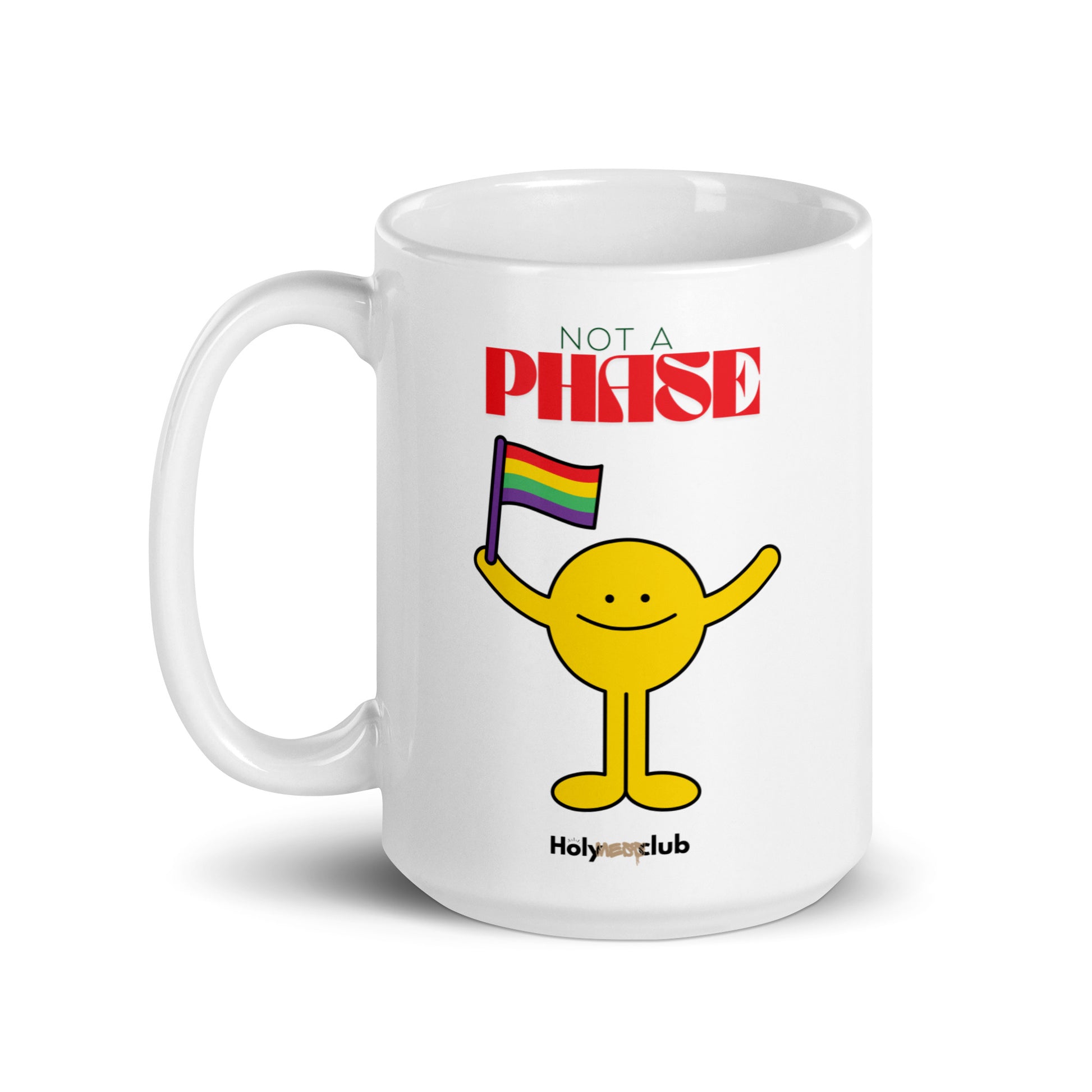 Mug Blanc Brillant - Pour tou·tes celles et ceux qui boivent chaud et pensent clair.