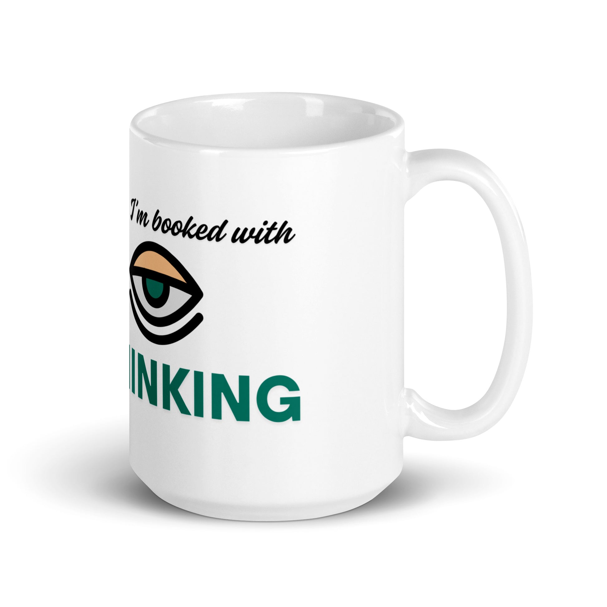 Mug Blanc Brillant - Pour tou·tes celles et ceux qui boivent chaud et pensent clair.