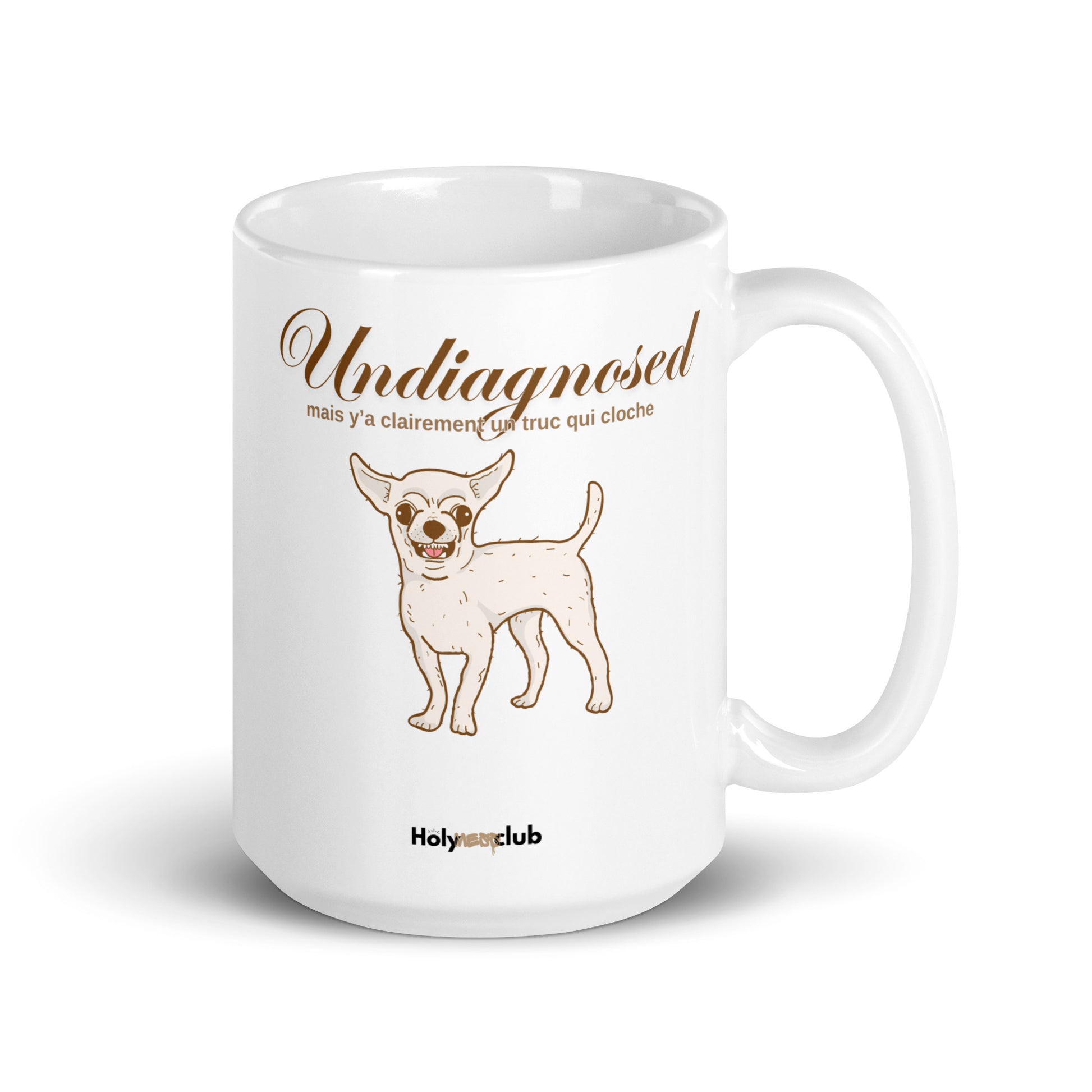 Mug Blanc Brillant - Pour tou·tes celles et ceux qui boivent chaud et pensent clair.
